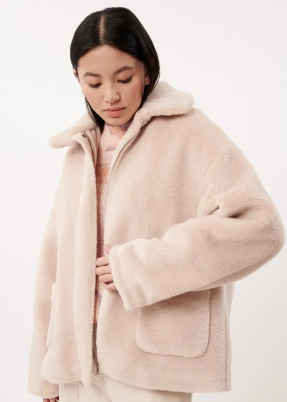 MANTEAU LONNIE CREME sold by FRNCH