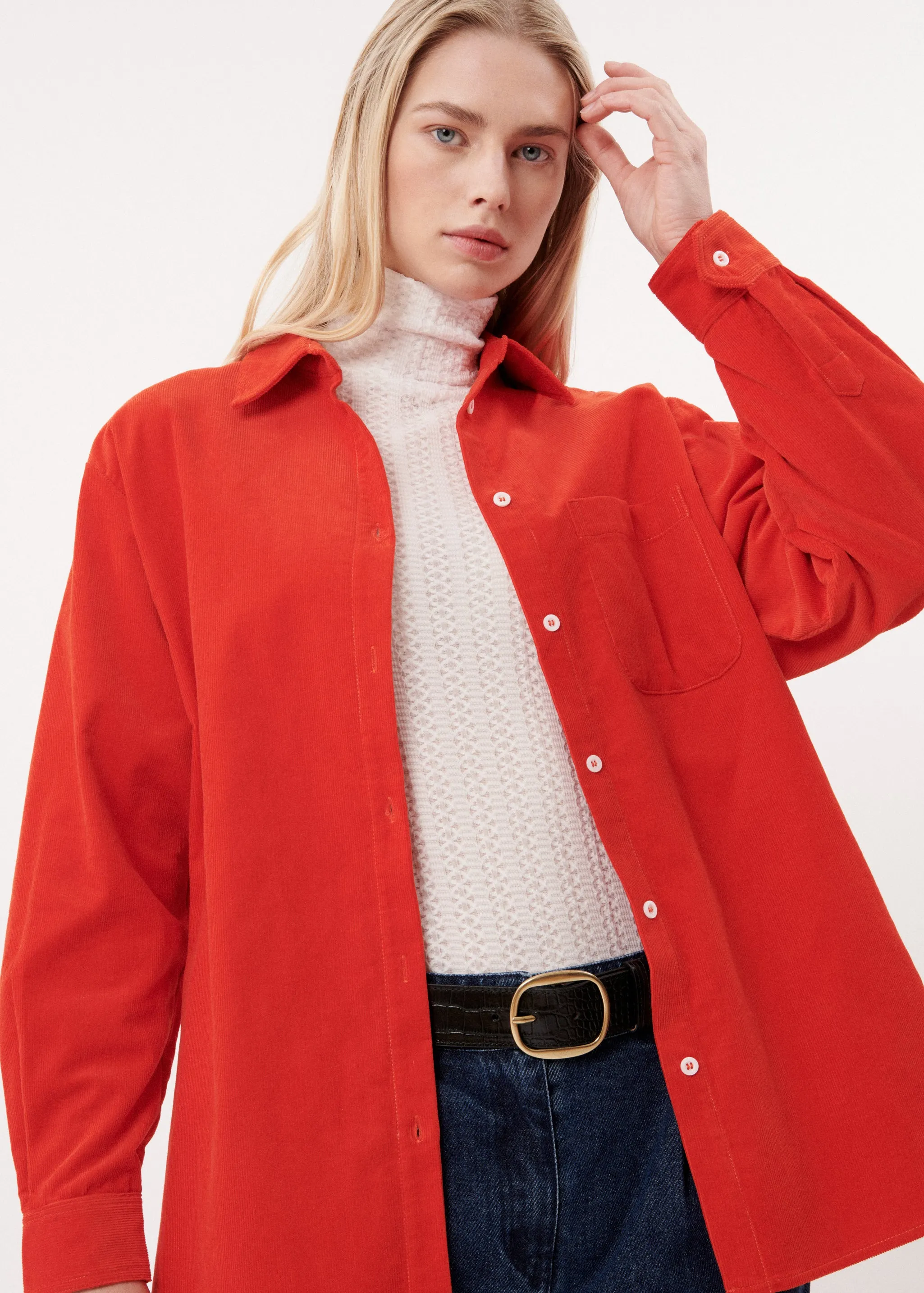 CHEMISE CARLA ROUGE sold by FRNCH product image thumbnail 2