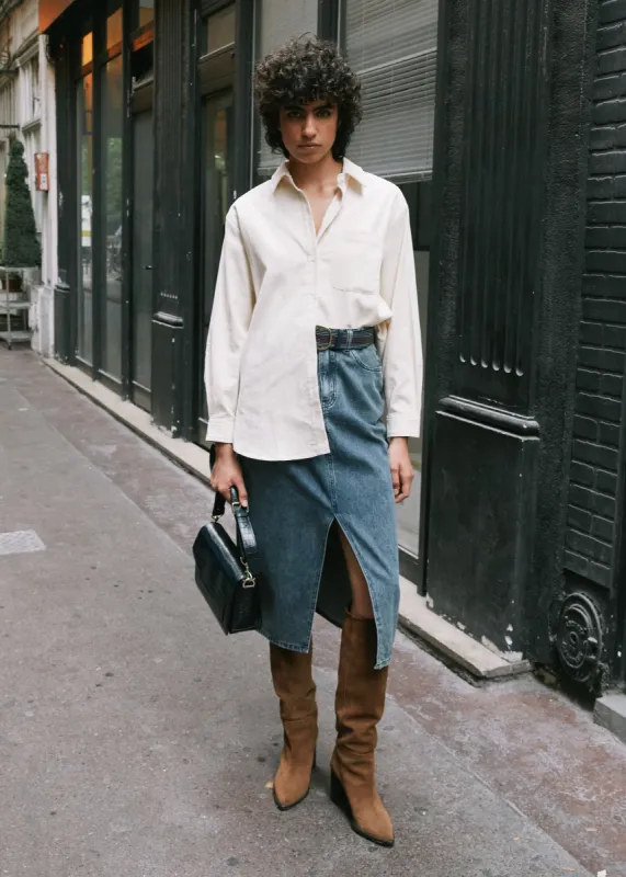 CHEMISE CARLA CREME sold by FRNCH