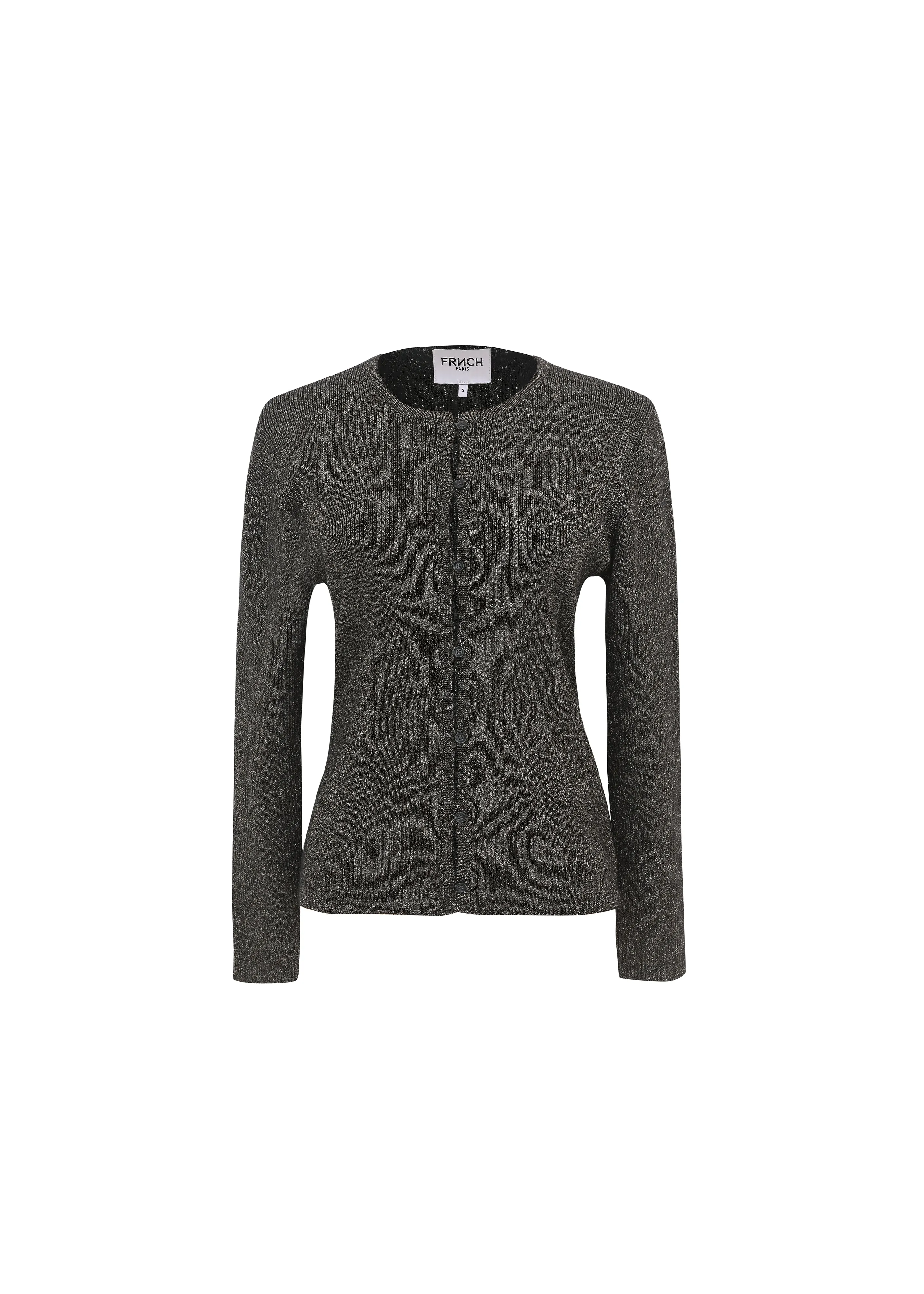 Cardigan LEELOU Noir sold by FRNCH product image thumbnail 5