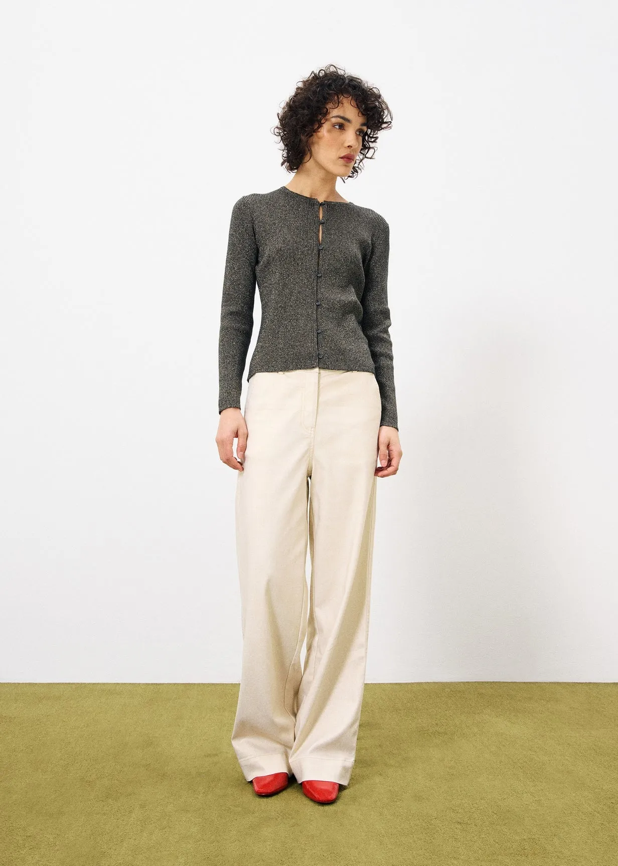 Cardigan LEELOU Noir sold by FRNCH