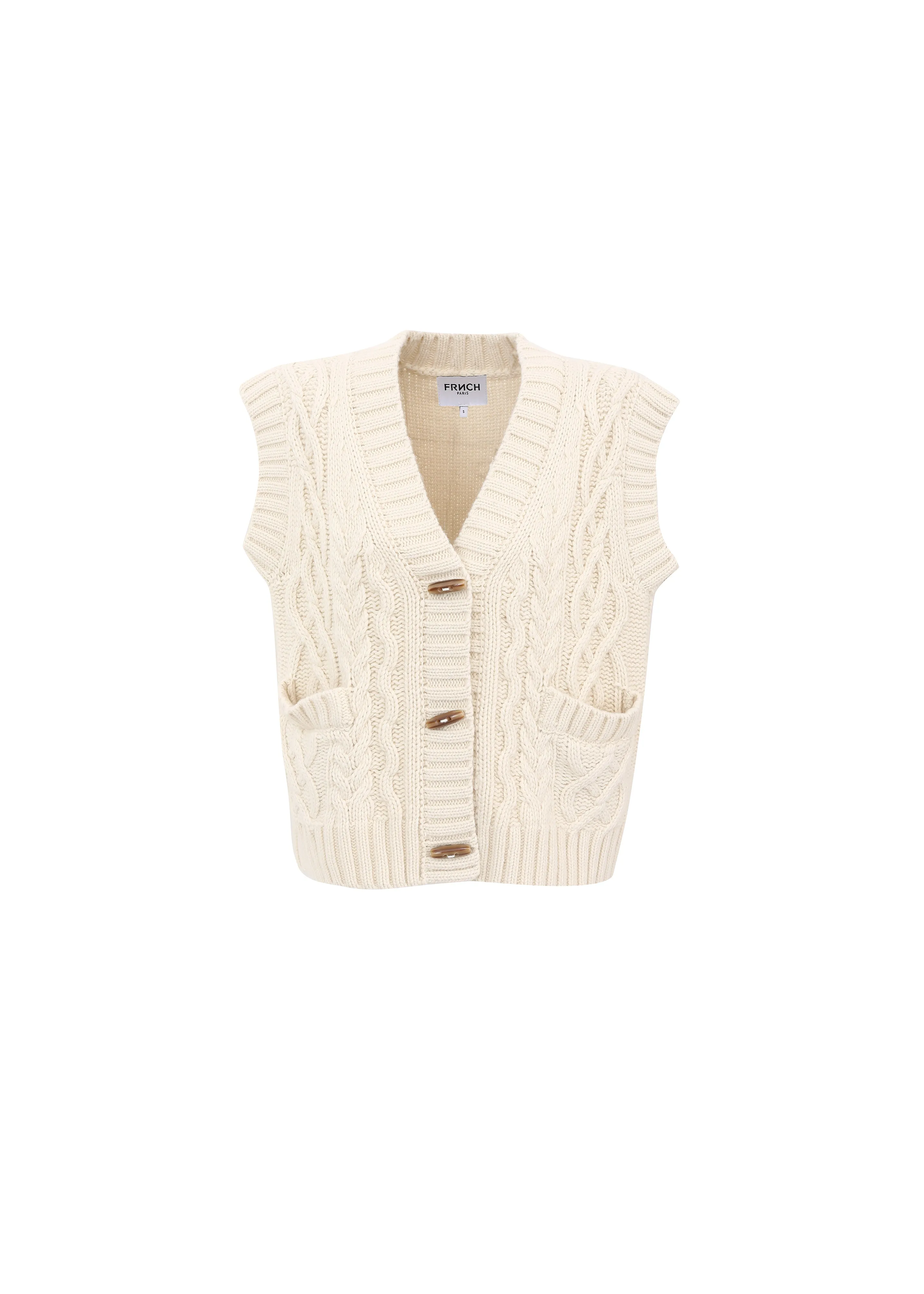 Cardigan MEDEA Creme sold by FRNCH product image thumbnail 5
