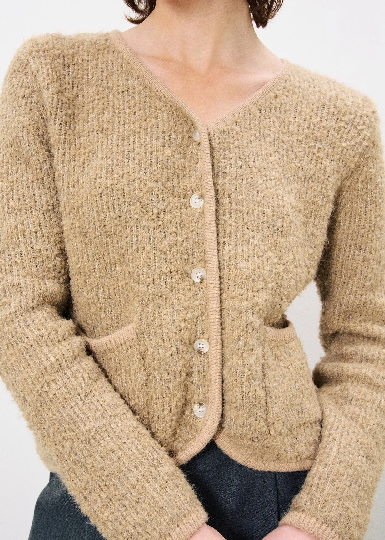 CARDIGAN ACIL BEIGE sold by FRNCH product image thumbnail 4