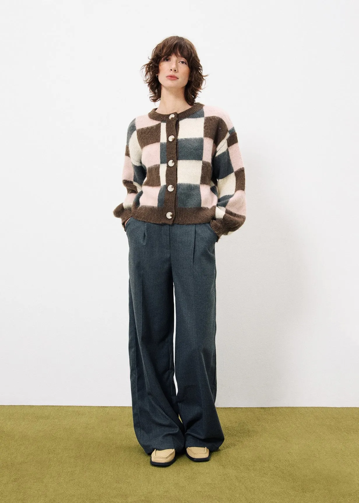 Cardigan MEGANE Chocolat sold by FRNCH