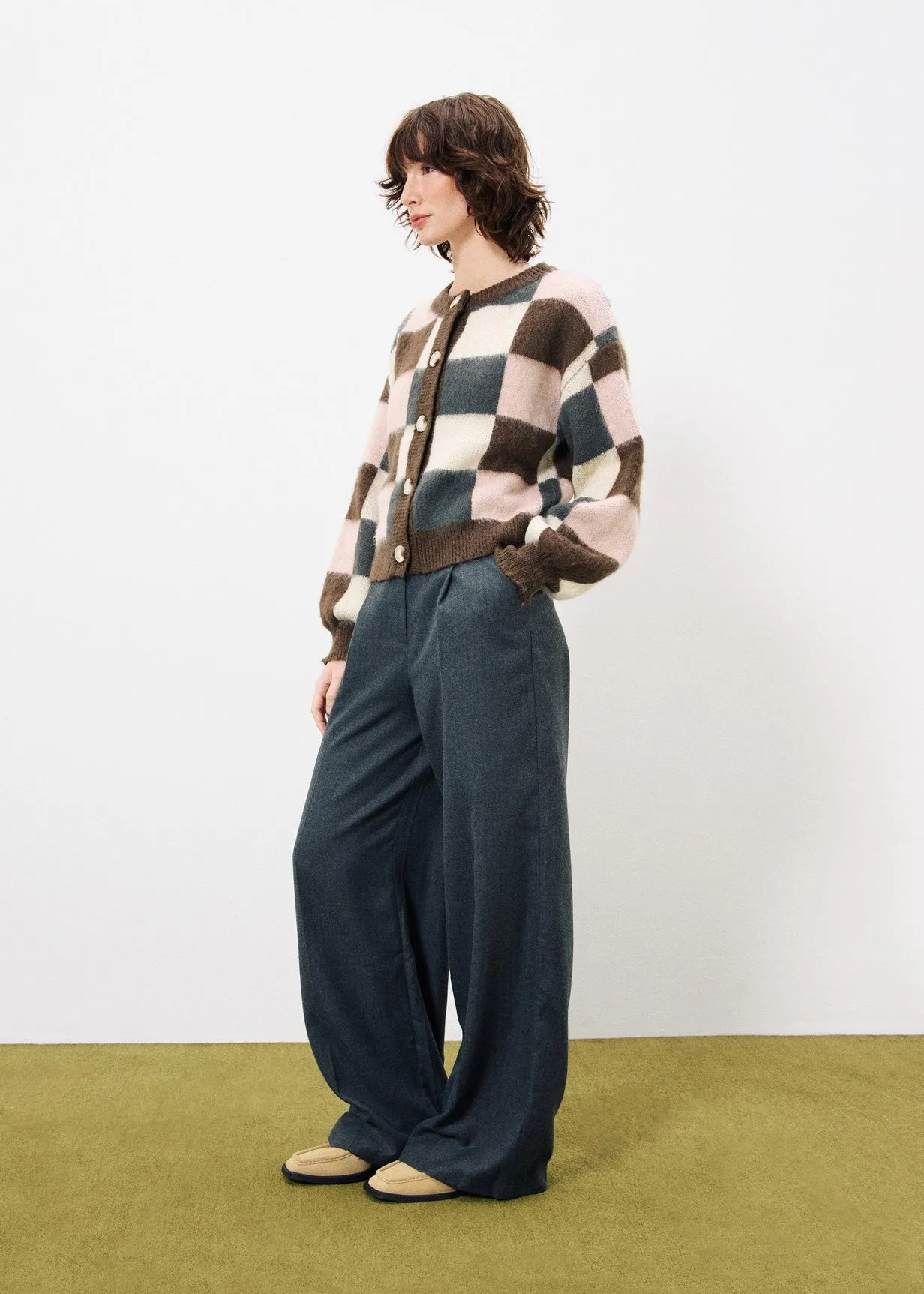 Cardigan MEGANE Chocolat sold by FRNCH product image thumbnail 2