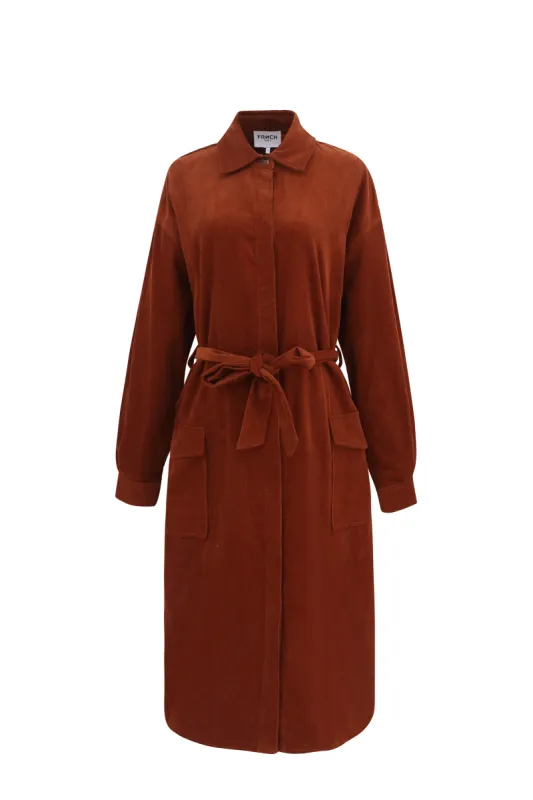 ROBE AIKO MARRON GLACE sold by FRNCH