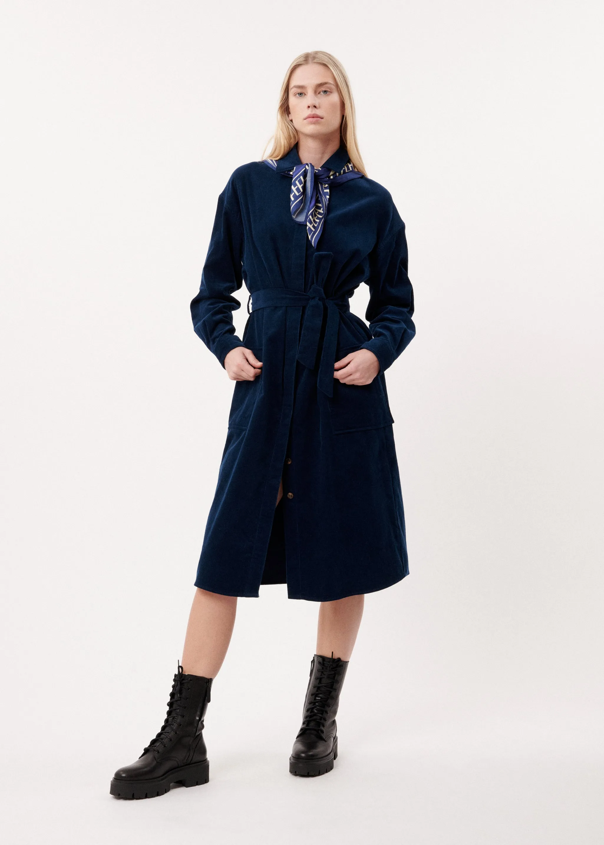 ROBE AIKO BLEU MARINE sold by FRNCH