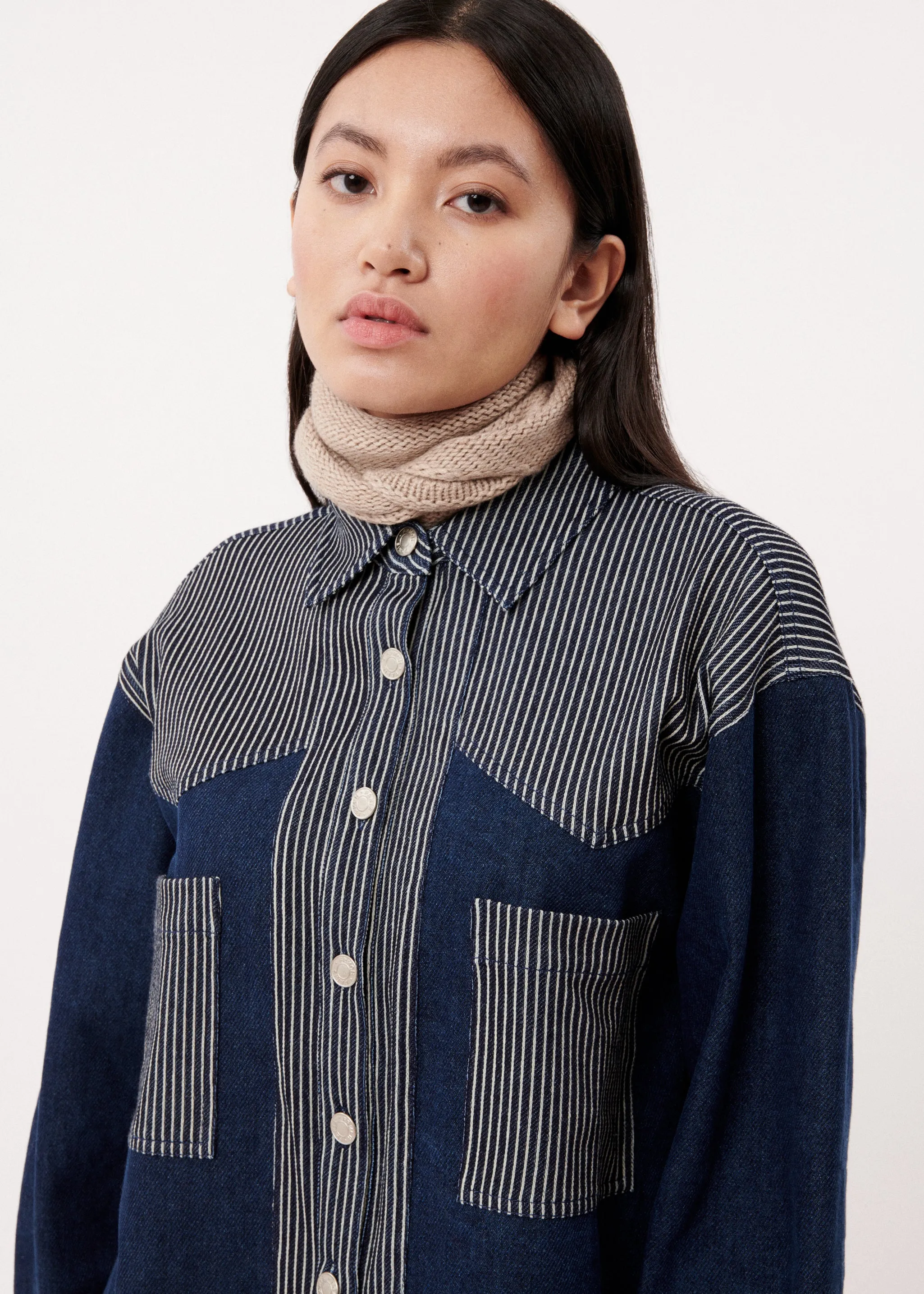 CHEMISE GABRIELLA BLEU MARINE sold by FRNCH product image thumbnail 2