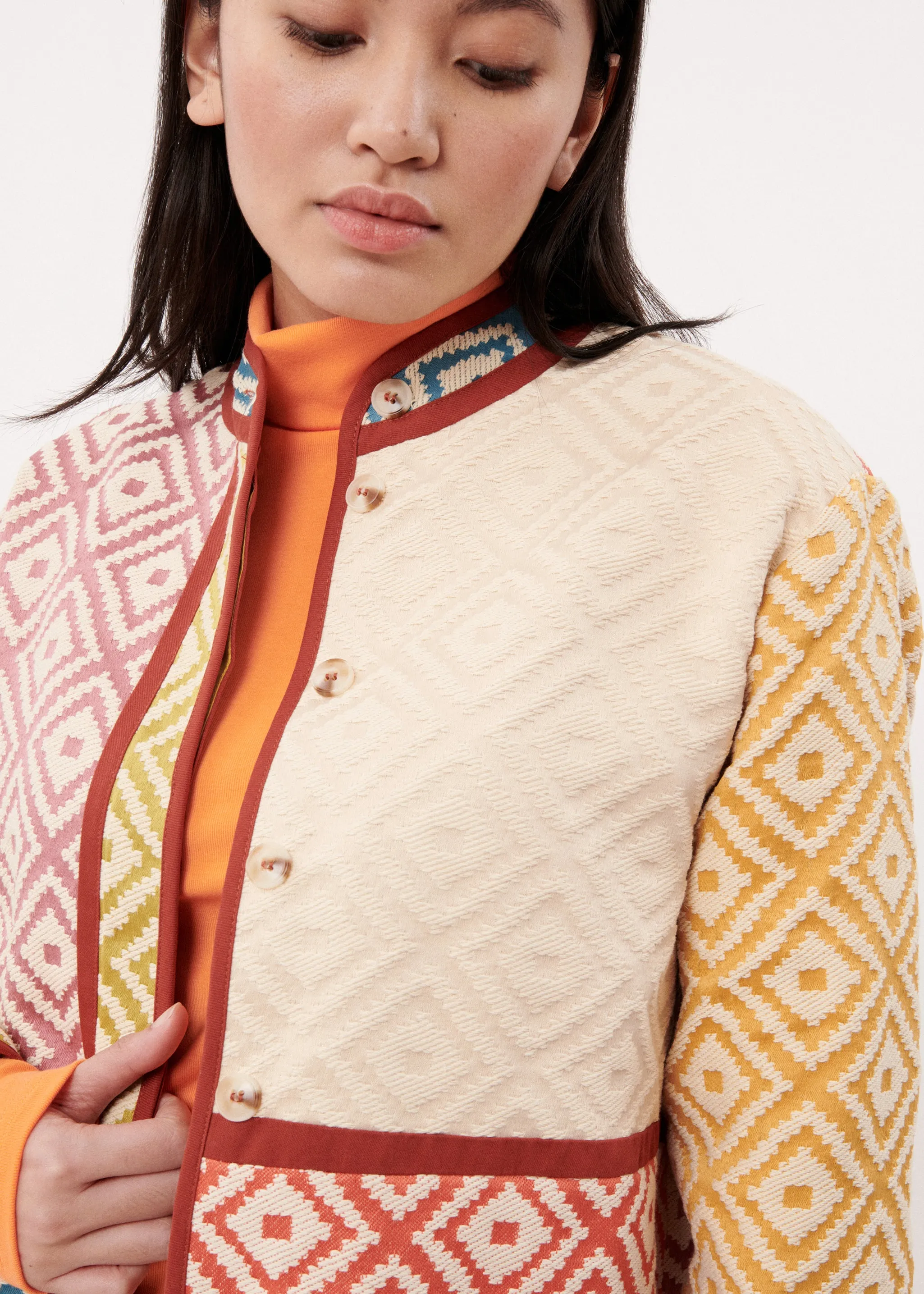 BLOUSON MARINE MULTICOLORE sold by FRNCH product image thumbnail 3