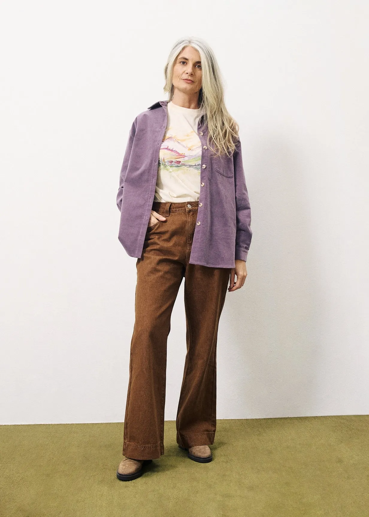 Chemise CARLA Lilas sold by FRNCH