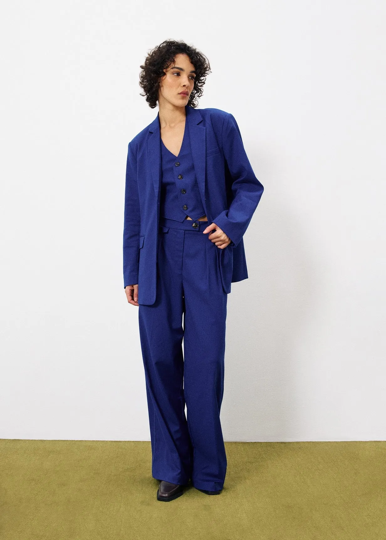 Blazer SAMIRA Bleu electrique sold by FRNCH