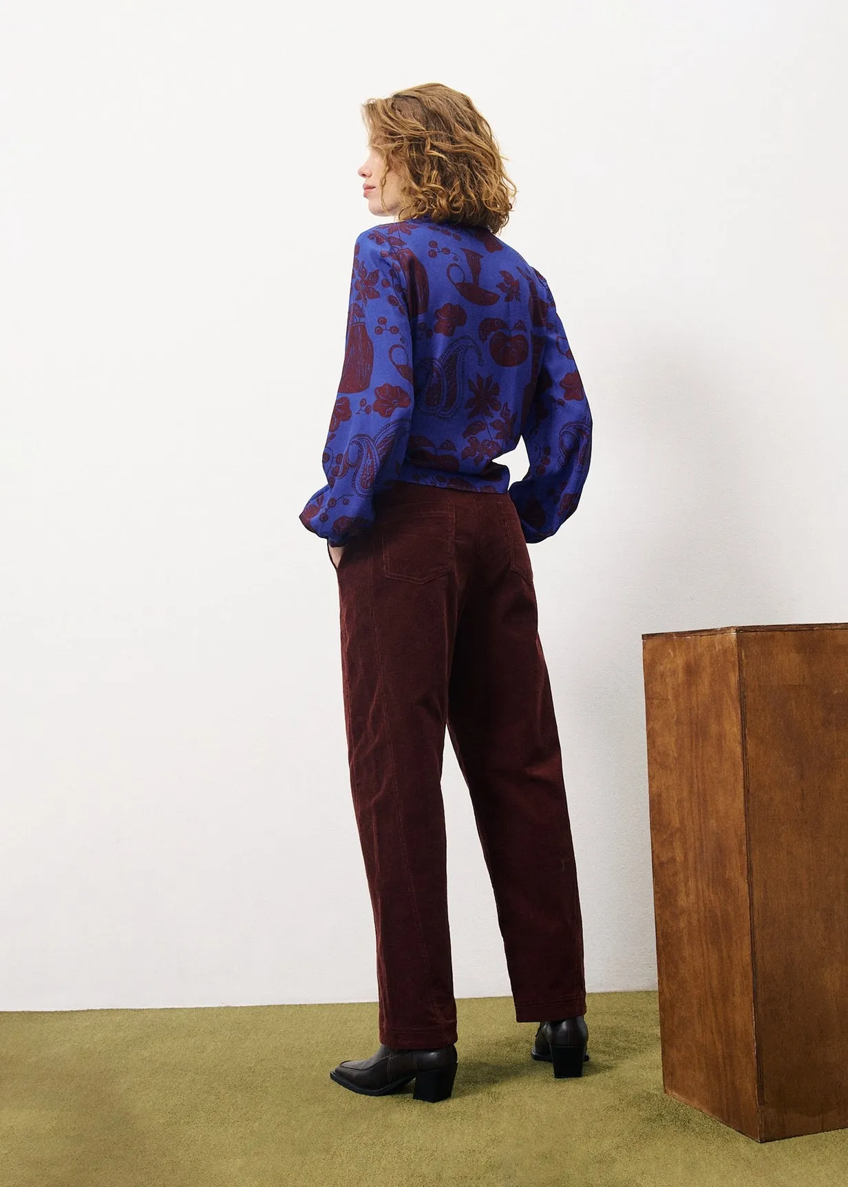 Chemise SWAN Flora blue sold by FRNCH product image thumbnail 3