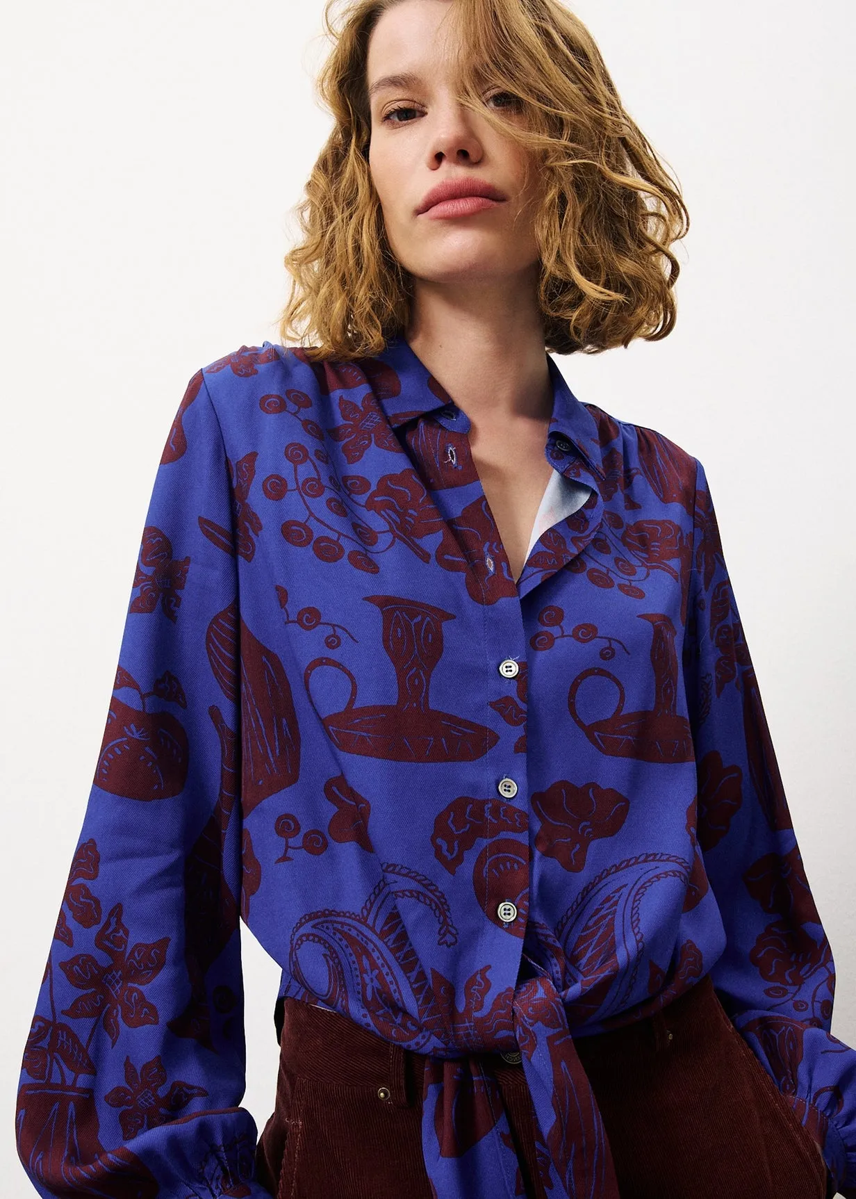 Chemise SWAN Flora blue sold by FRNCH product image thumbnail 2