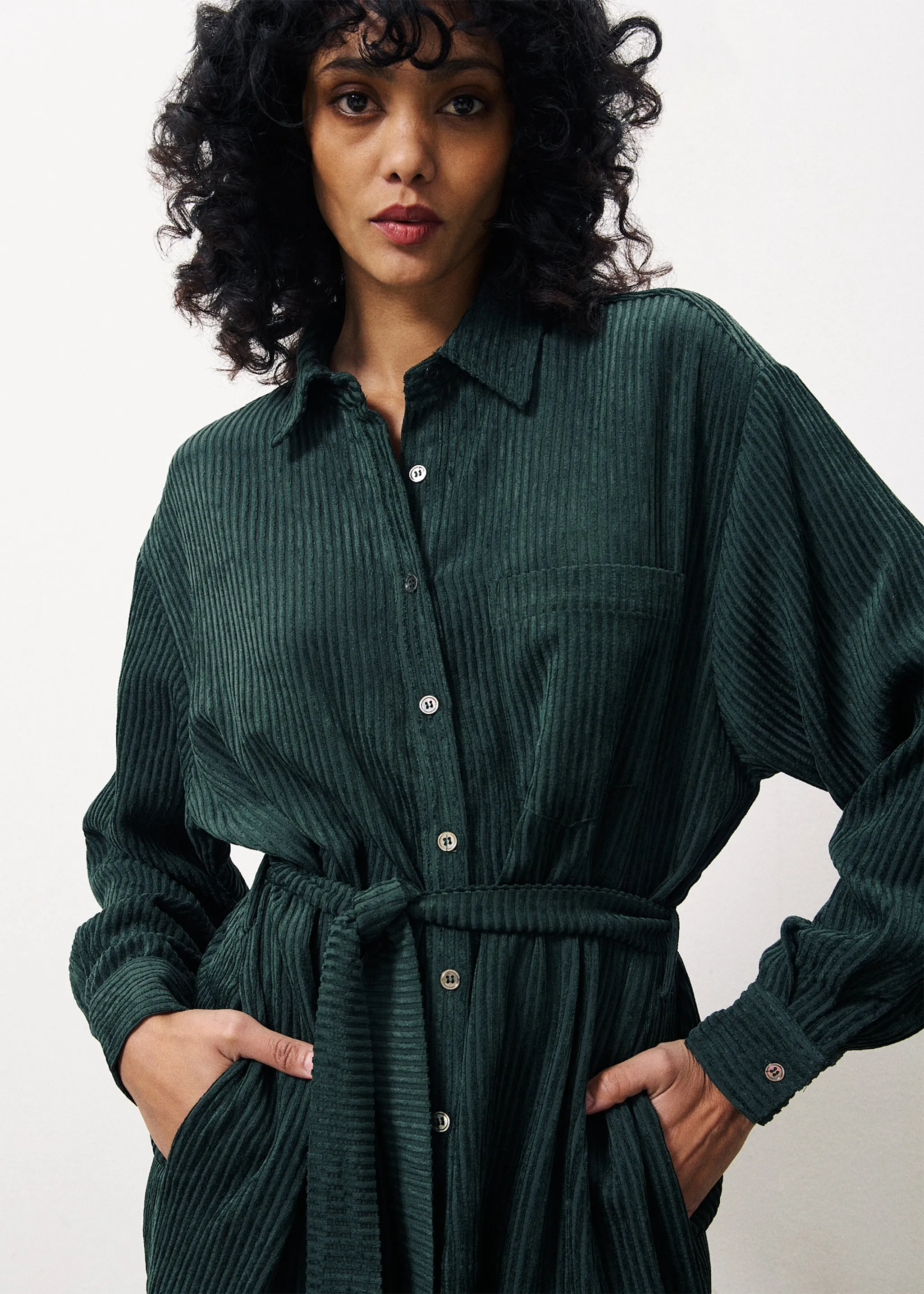 Robe CLORIS Vert foret sold by FRNCH product image thumbnail 3