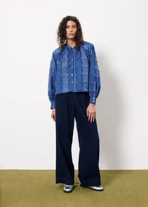 Chemise ELIANNE Bleu electrique sold by FRNCH