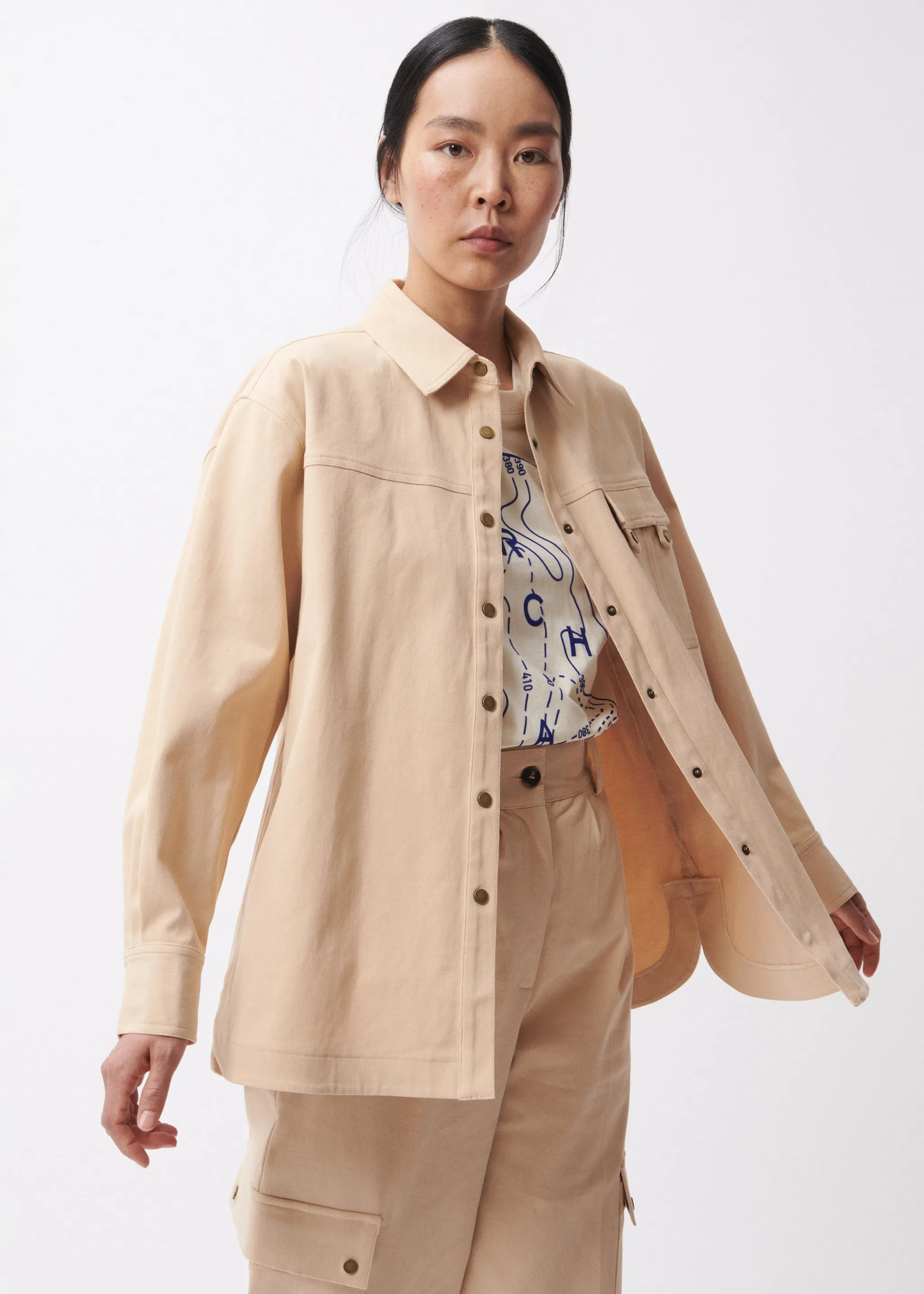 Surchemise EDITA Beige sold by FRNCH