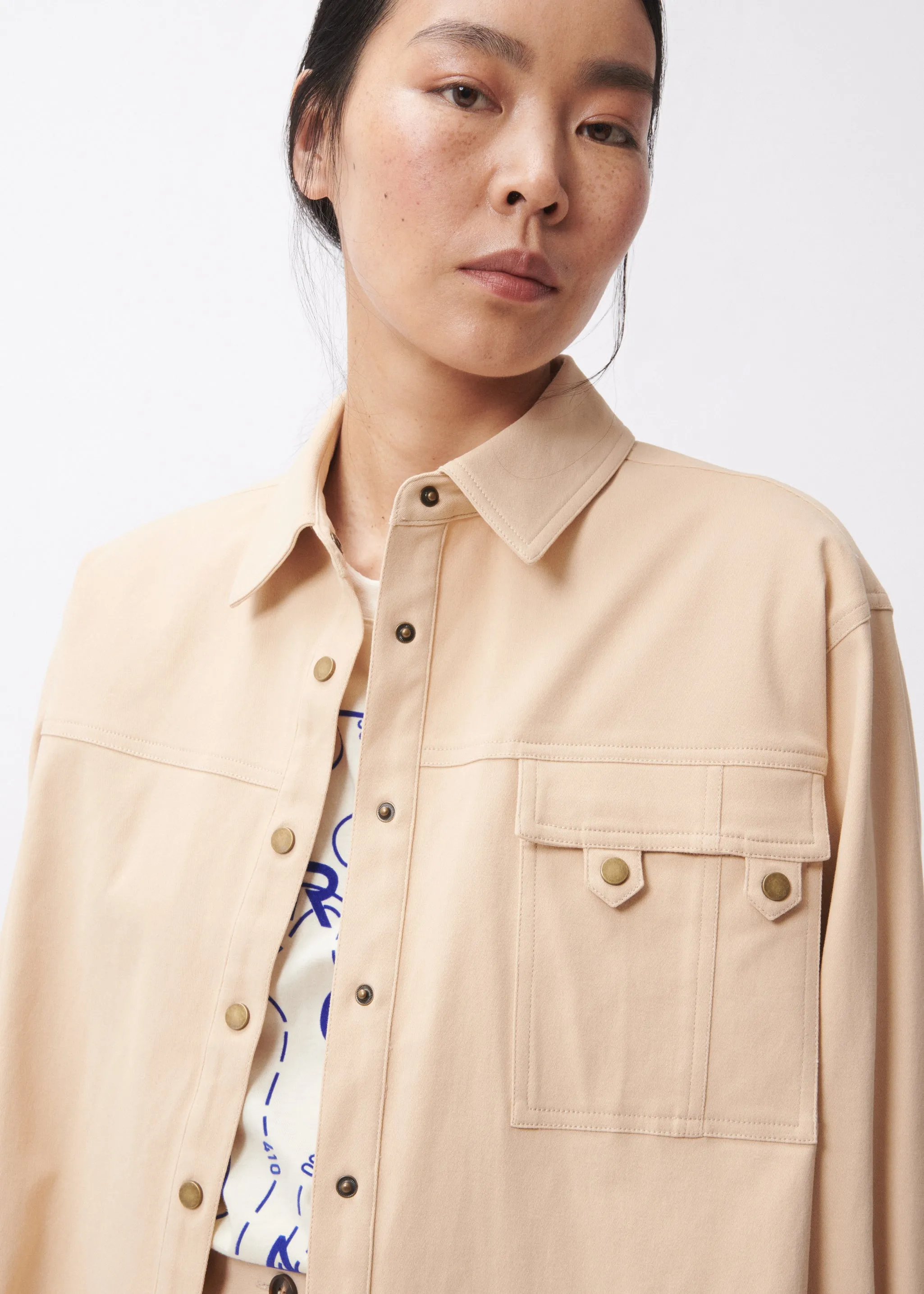 Surchemise EDITA Beige sold by FRNCH product image thumbnail 2