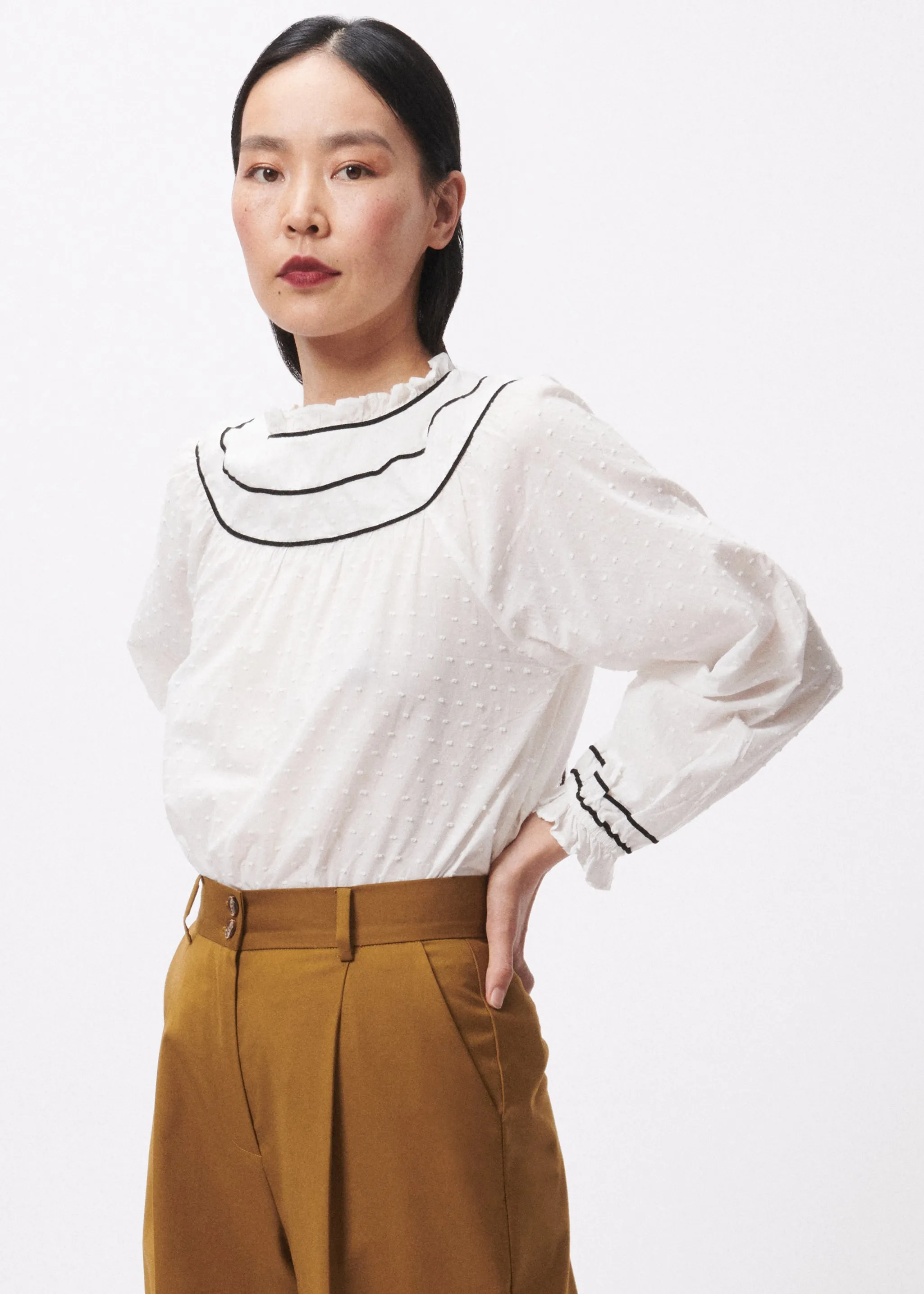 Blouse SIDONIE Blanc sold by FRNCH product image thumbnail 2