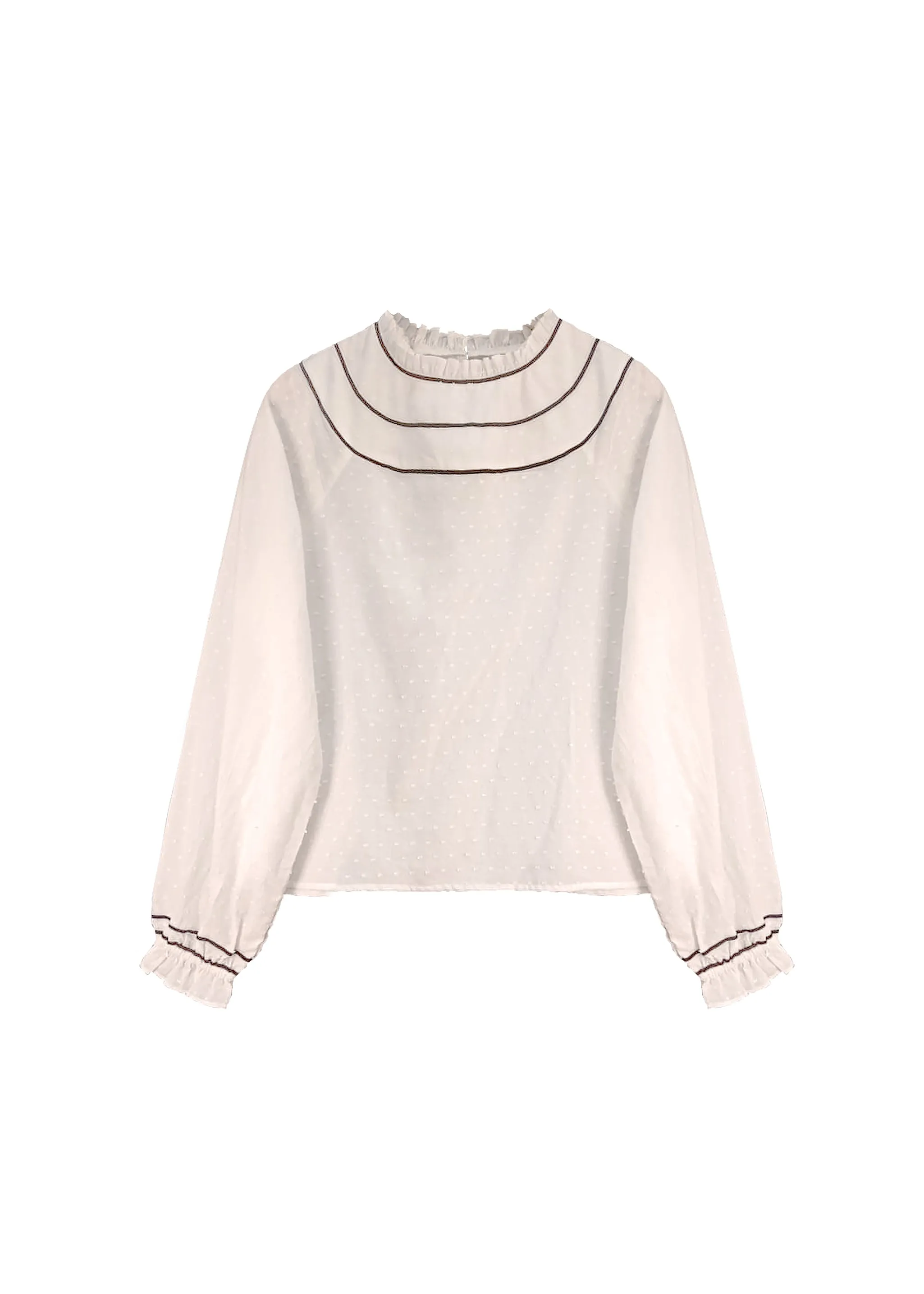 Blouse SIDONIE Blanc sold by FRNCH product image thumbnail 5