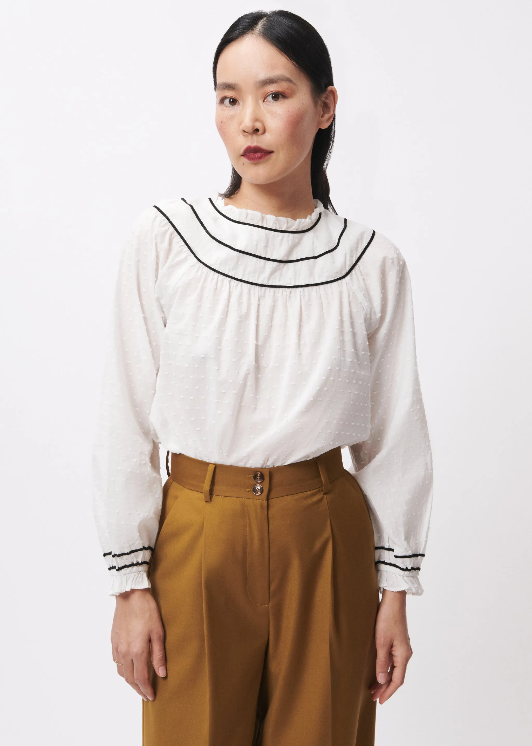 Blouse SIDONIE Blanc sold by FRNCH