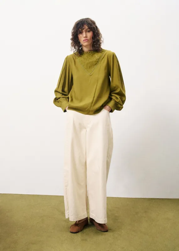 Blouse LISENN Olive sold by FRNCH