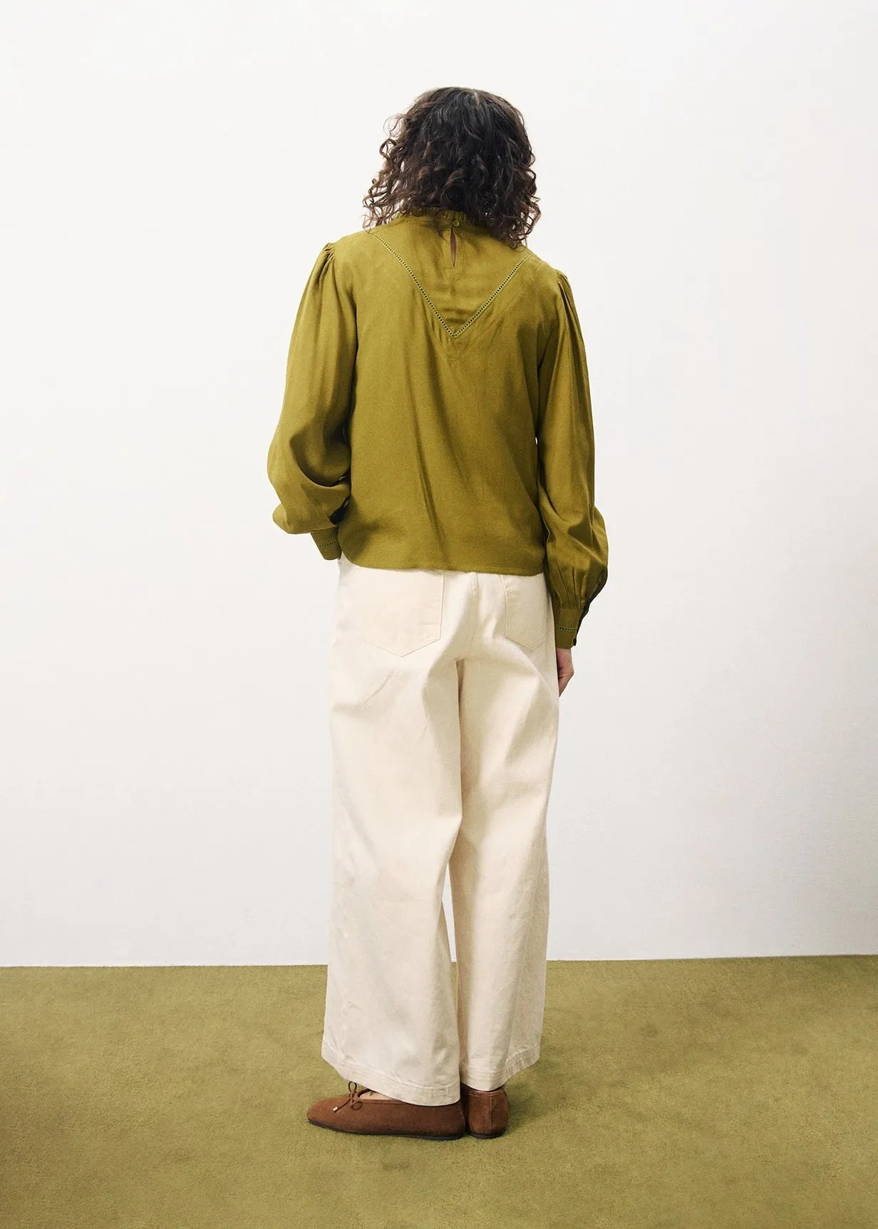 Blouse LISENN Olive sold by FRNCH product image thumbnail 2