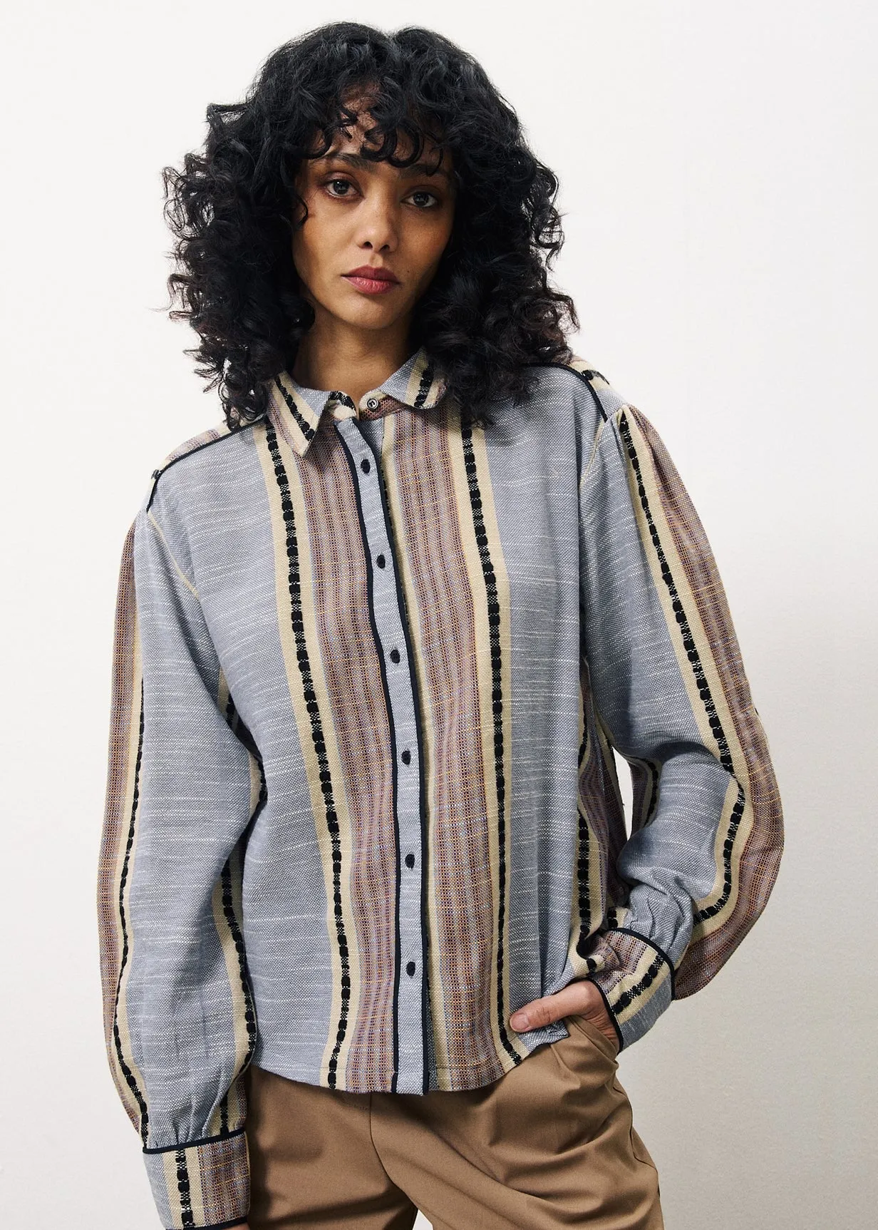 Chemise MIRA Bleu jean sold by FRNCH product image thumbnail 2