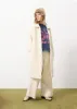 Gilet long SCHANA Creme sold by FRNCH