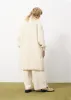 Gilet long SCHANA Creme sold by FRNCH