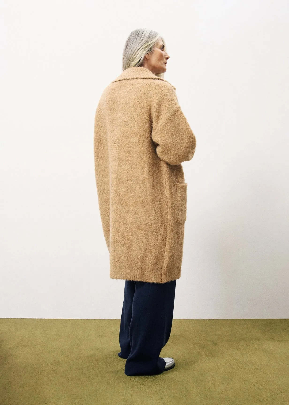 Gilet long SCHANA Camel sold by FRNCH product image thumbnail 2