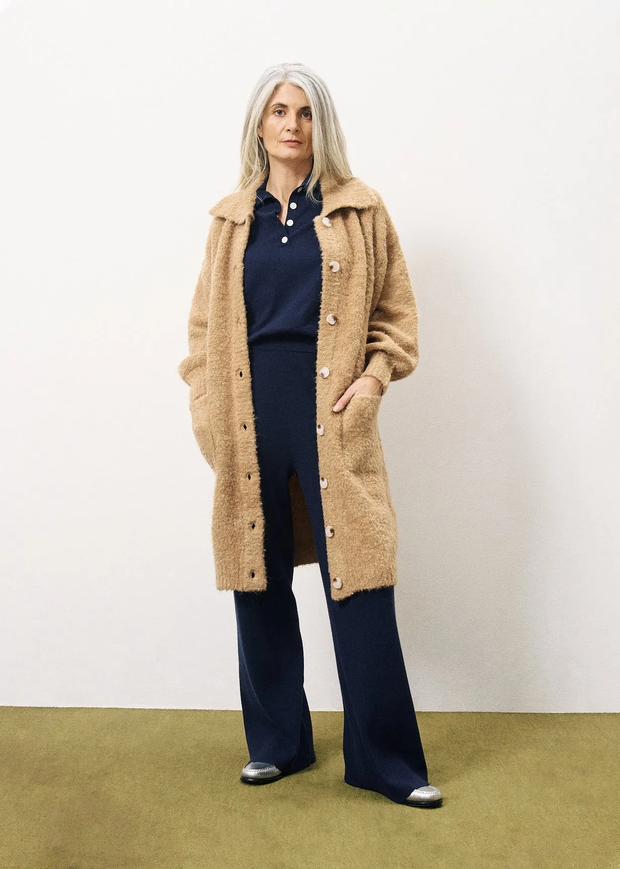 Gilet long SCHANA Camel sold by FRNCH