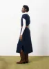 Robe NORANE Bleu marine sold by FRNCH
