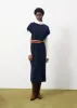 Robe NORANE Bleu marine sold by FRNCH