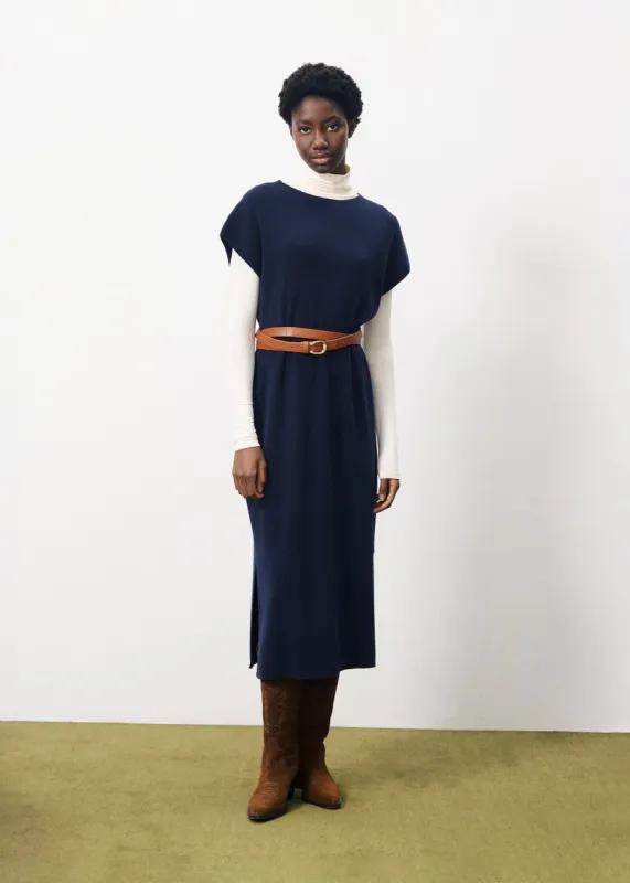 Robe NORANE Bleu marine sold by FRNCH