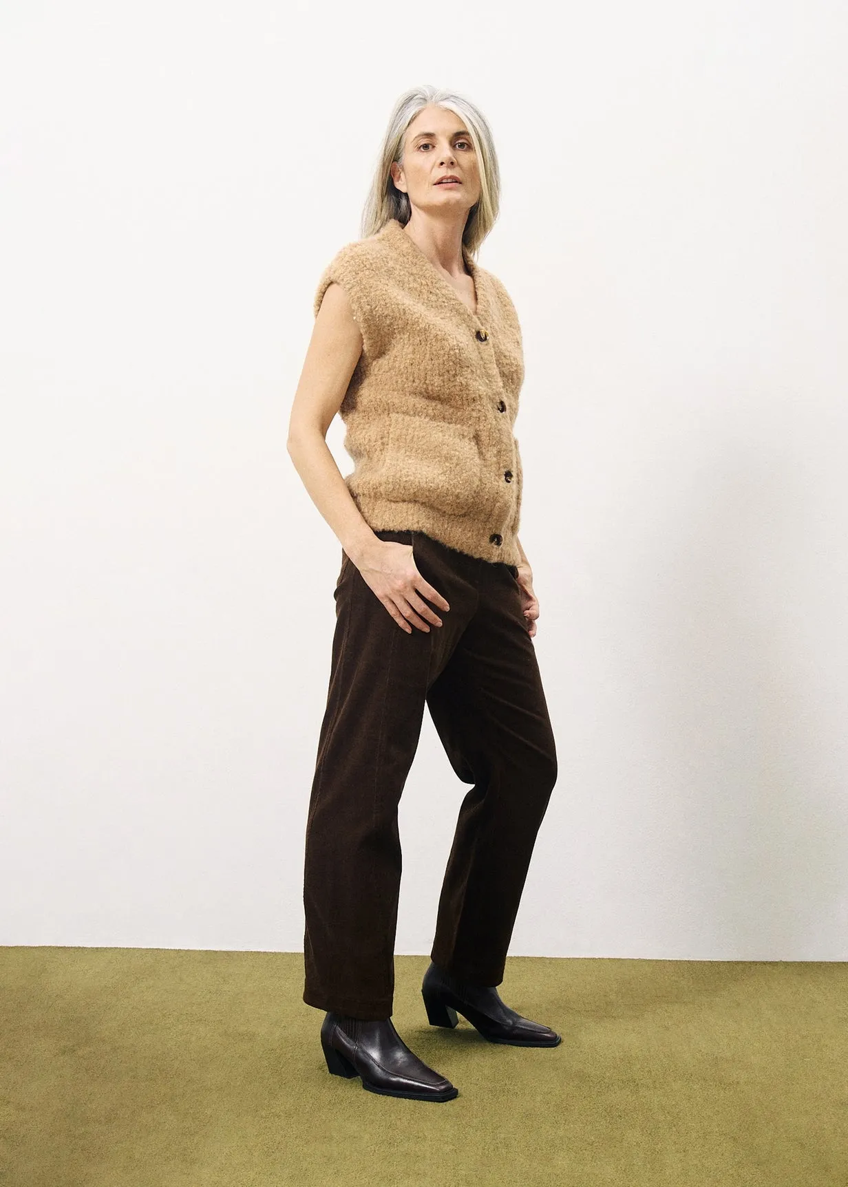 Gilet MAGALY Camel sold by FRNCH product image thumbnail 3