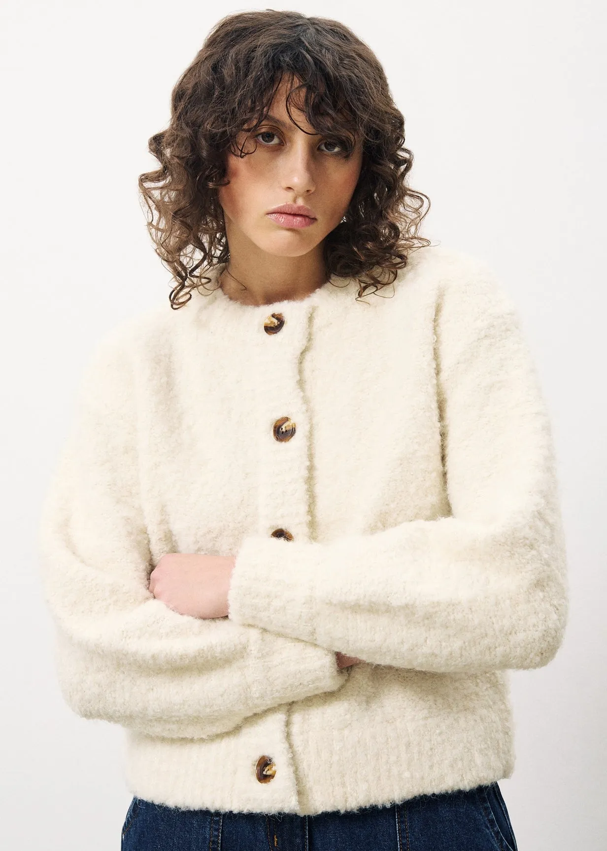 Gilet MEGANE Creme sold by FRNCH product image thumbnail 3