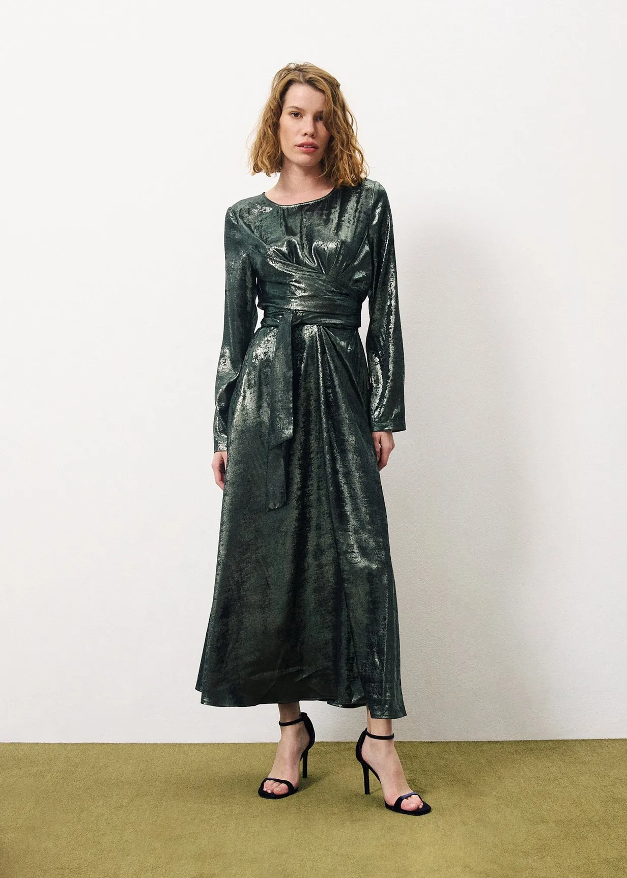 Robe CLARINA Vert foret sold by FRNCH