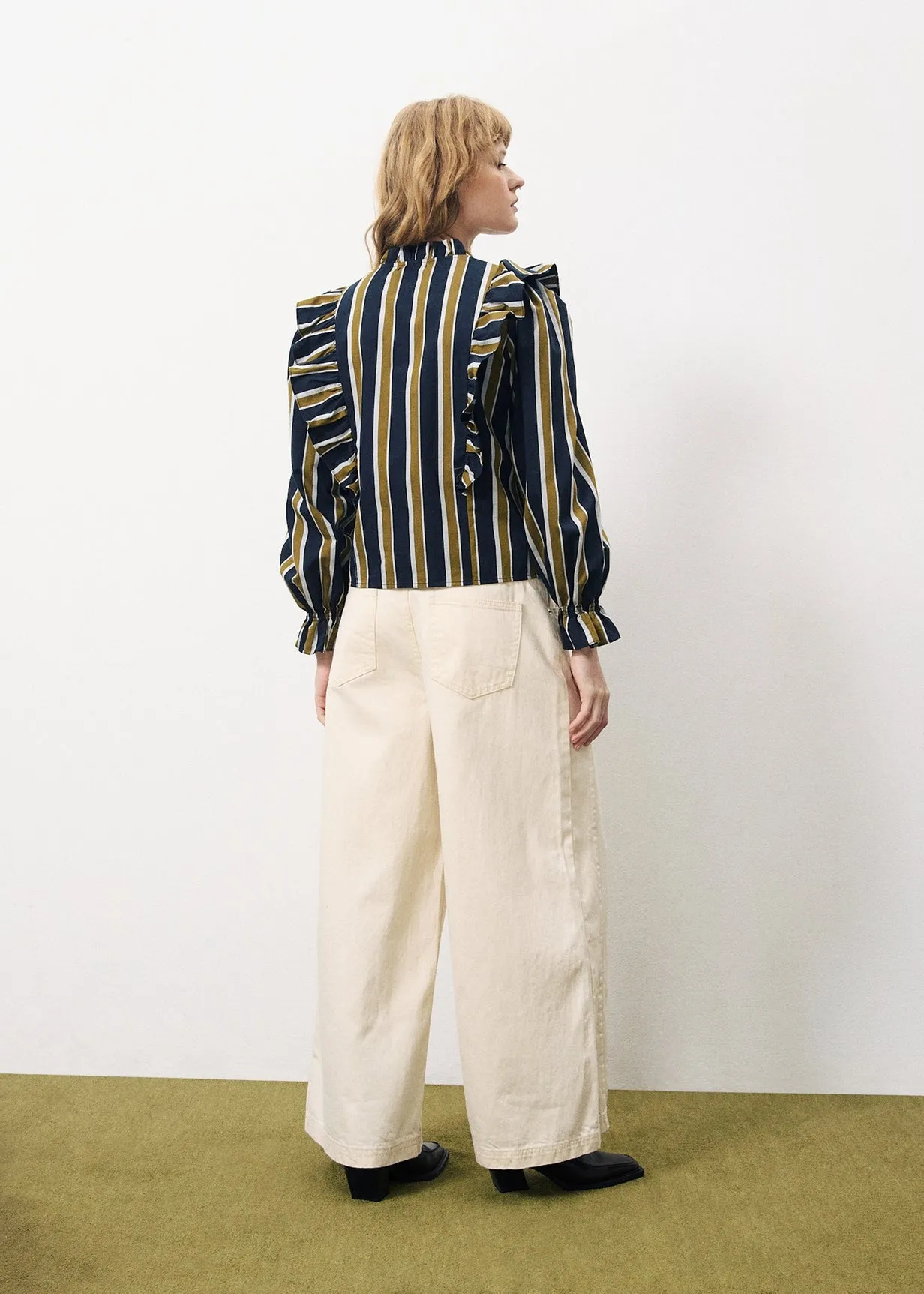 Blouse TAYA Bleu marine sold by FRNCH product image thumbnail 2