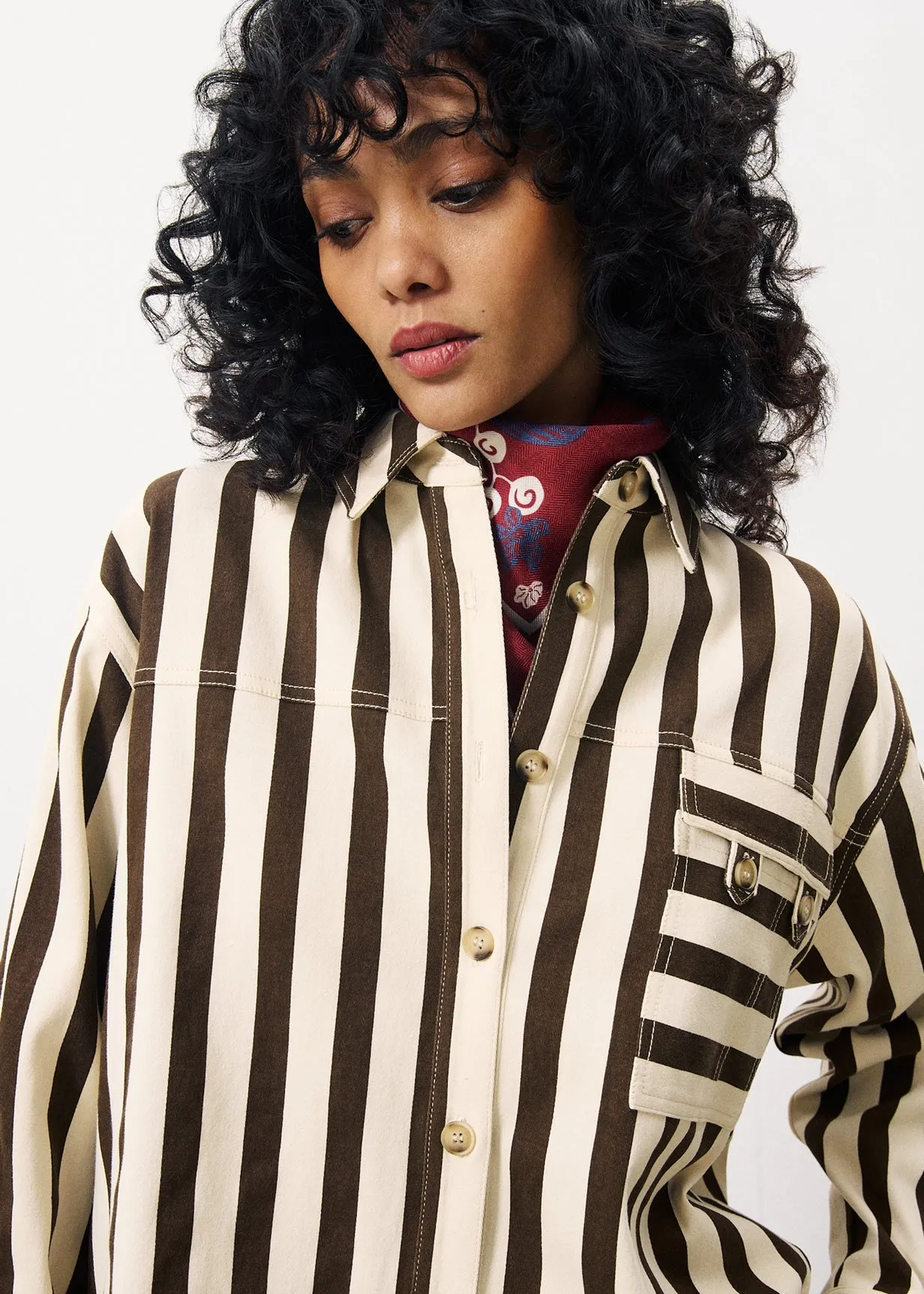 Chemise EDITA Chocolat sold by FRNCH product image thumbnail 4