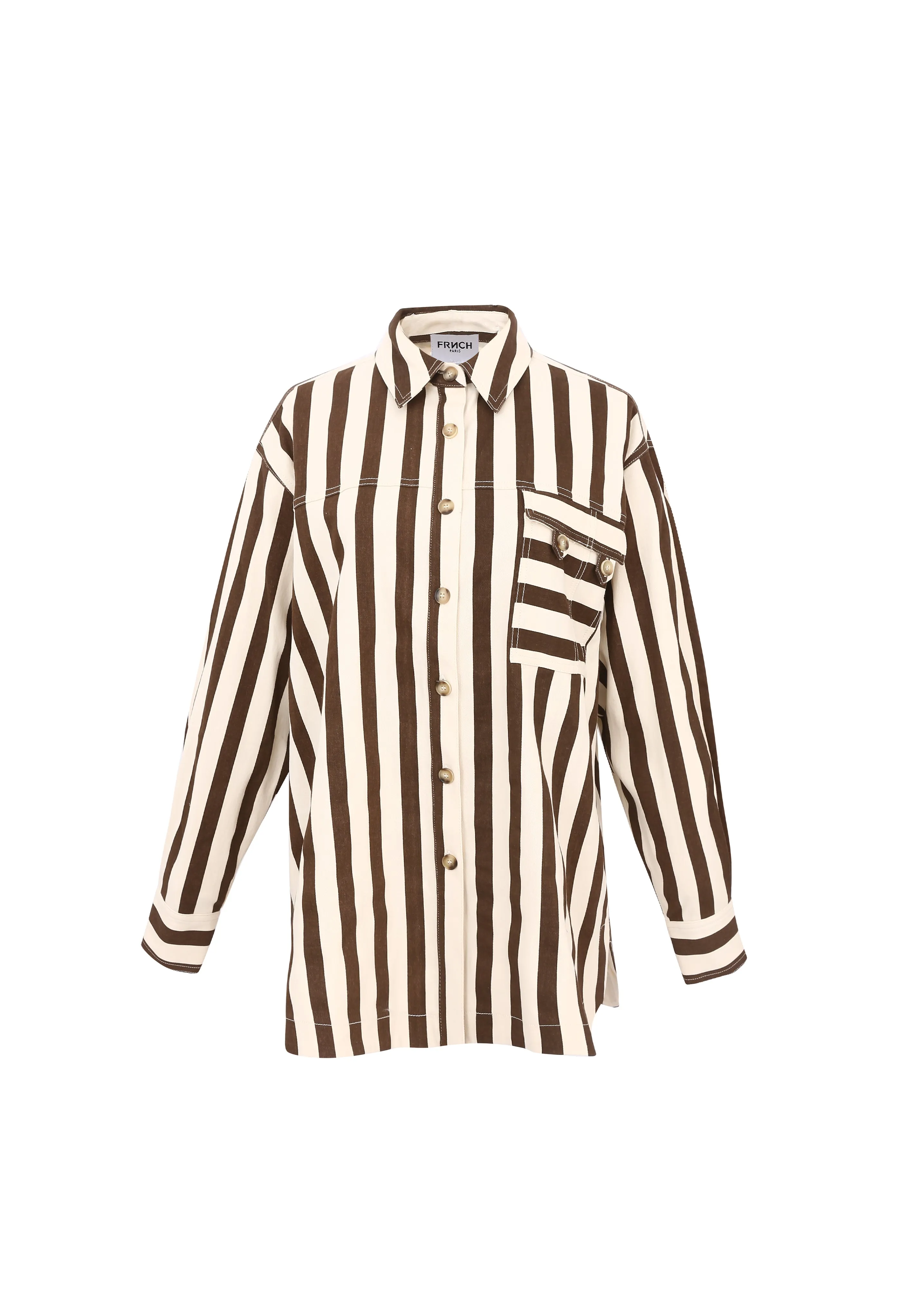 Chemise EDITA Chocolat sold by FRNCH product image thumbnail 5