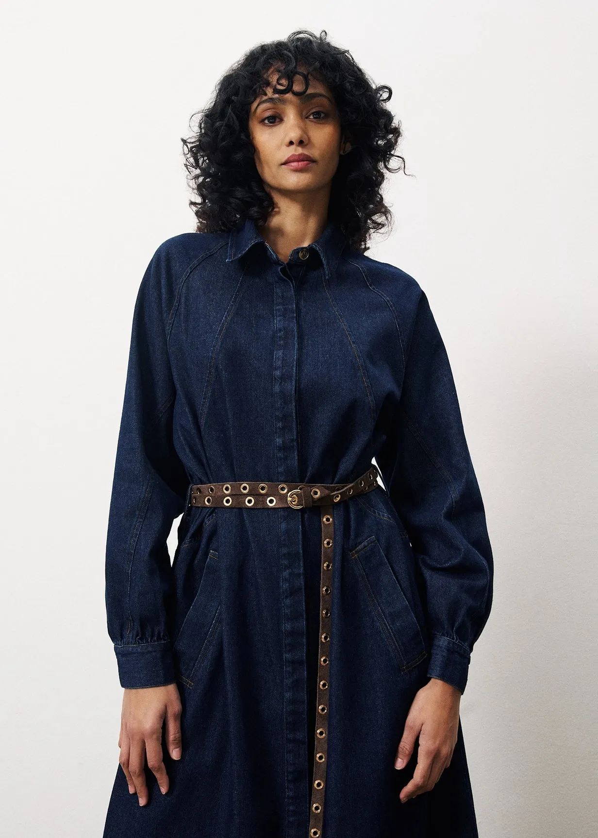 Robe LISBETH Bleu marine sold by FRNCH product image thumbnail 3