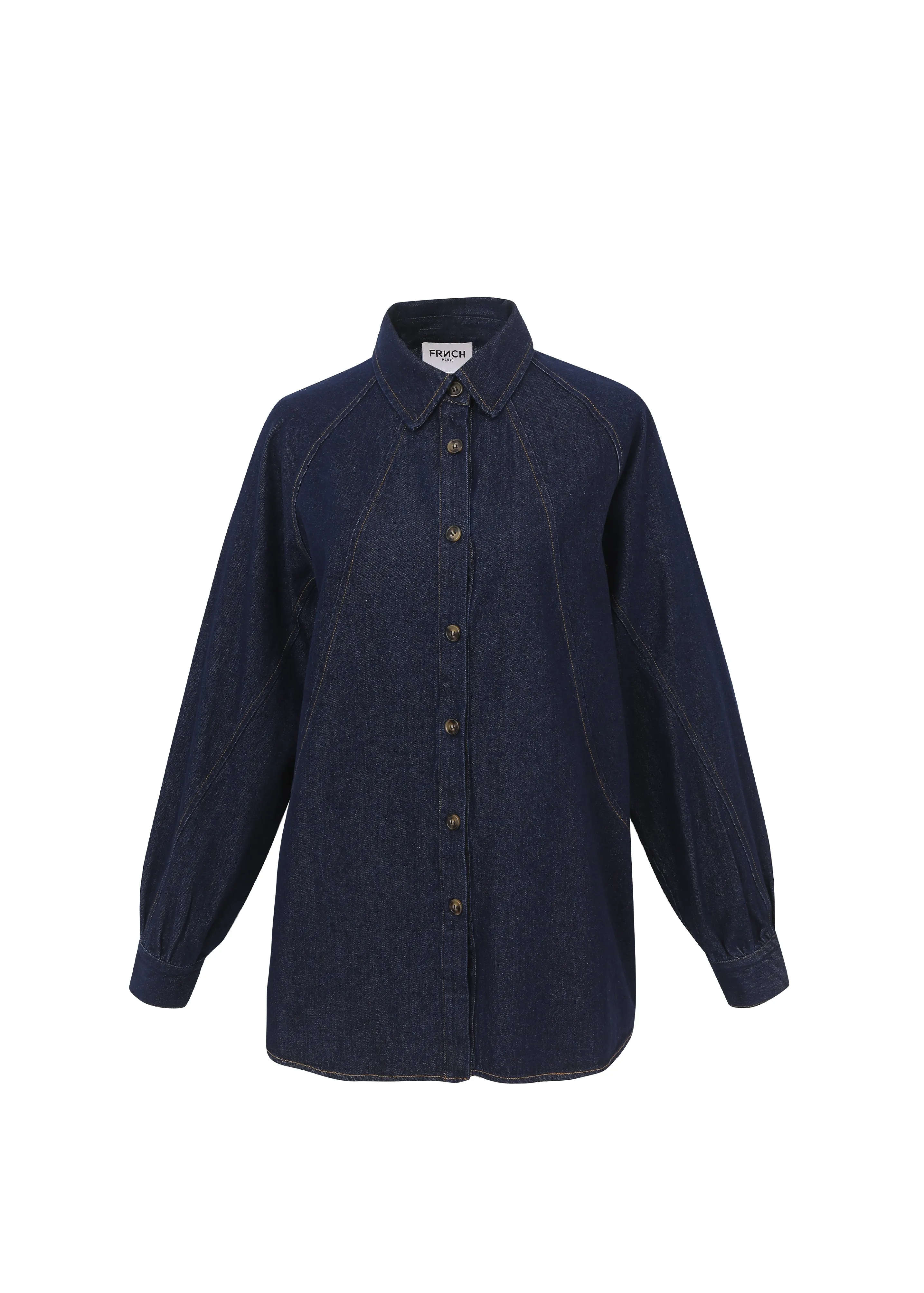Chemise CALEEN Bleu marine sold by FRNCH product image thumbnail 5