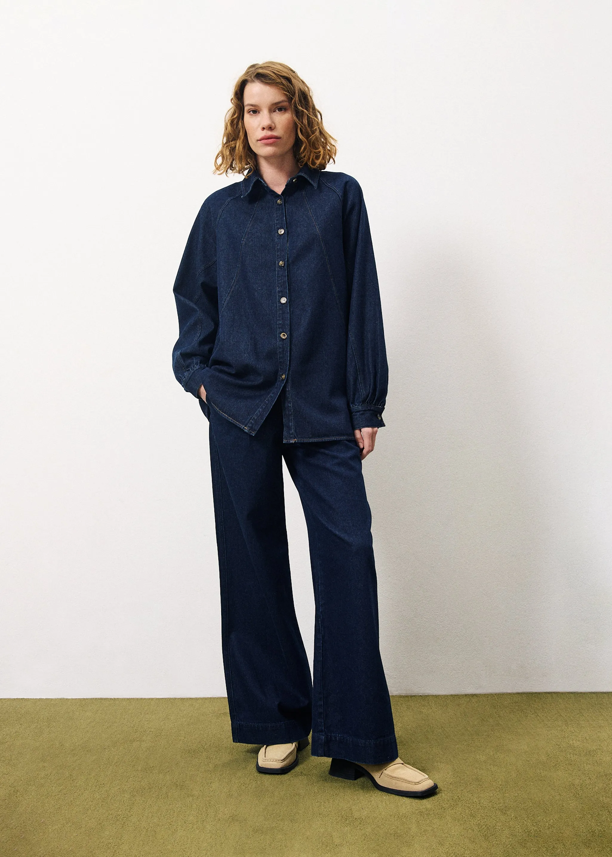 Chemise CALEEN Bleu marine sold by FRNCH product image thumbnail 4