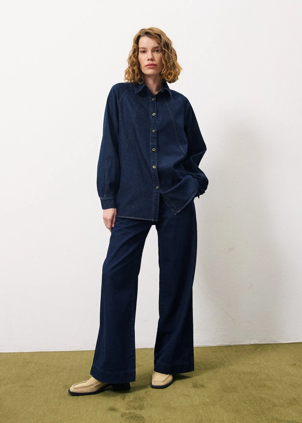 Chemise CALEEN Bleu marine sold by FRNCH product image thumbnail 2