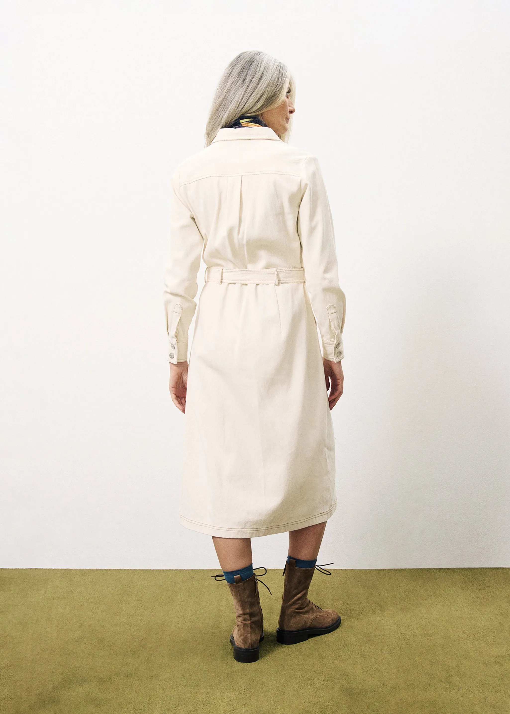 Robe CLOTILDA Creme sold by FRNCH product image thumbnail 2