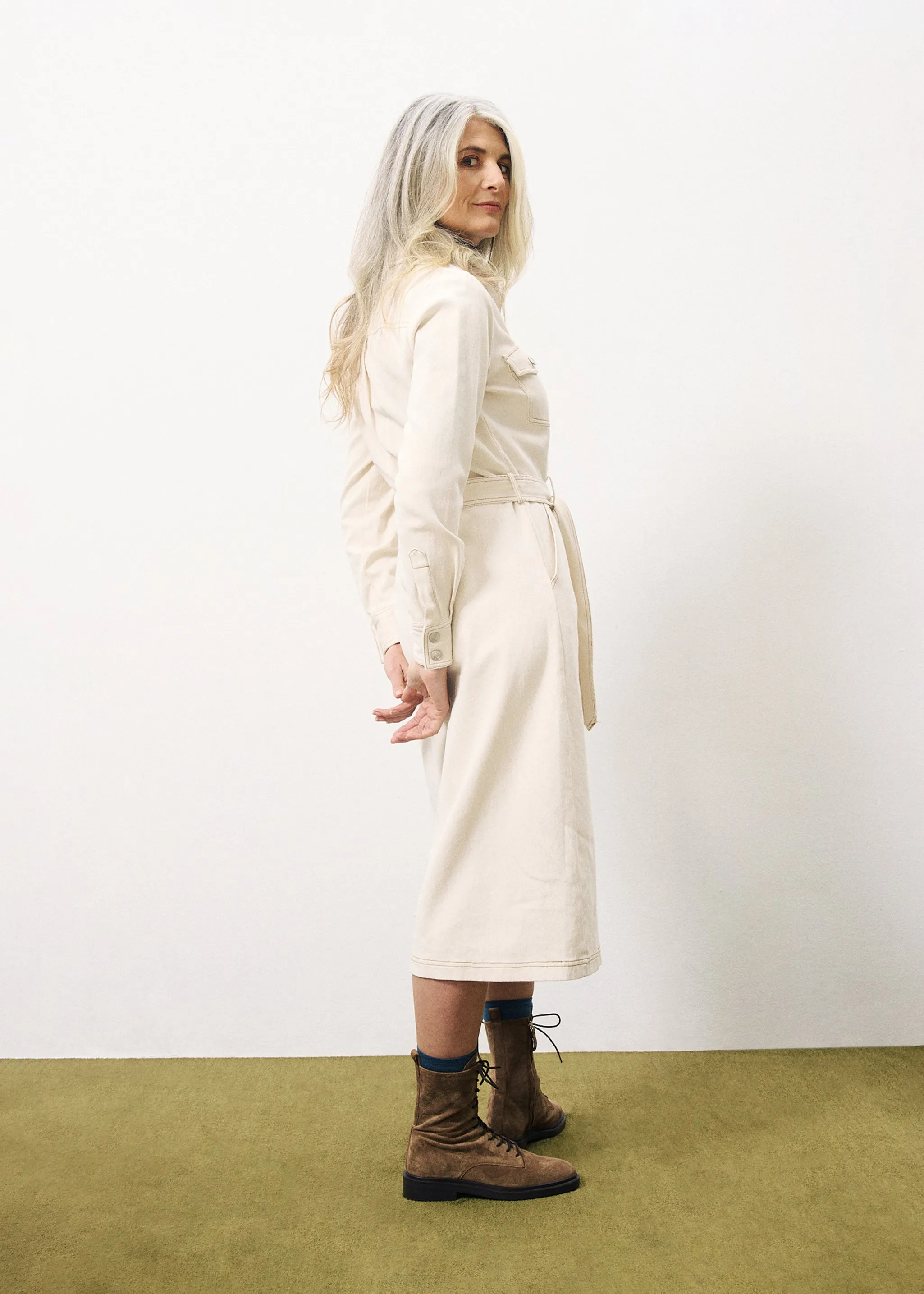 Robe CLOTILDA Creme sold by FRNCH product image thumbnail 4