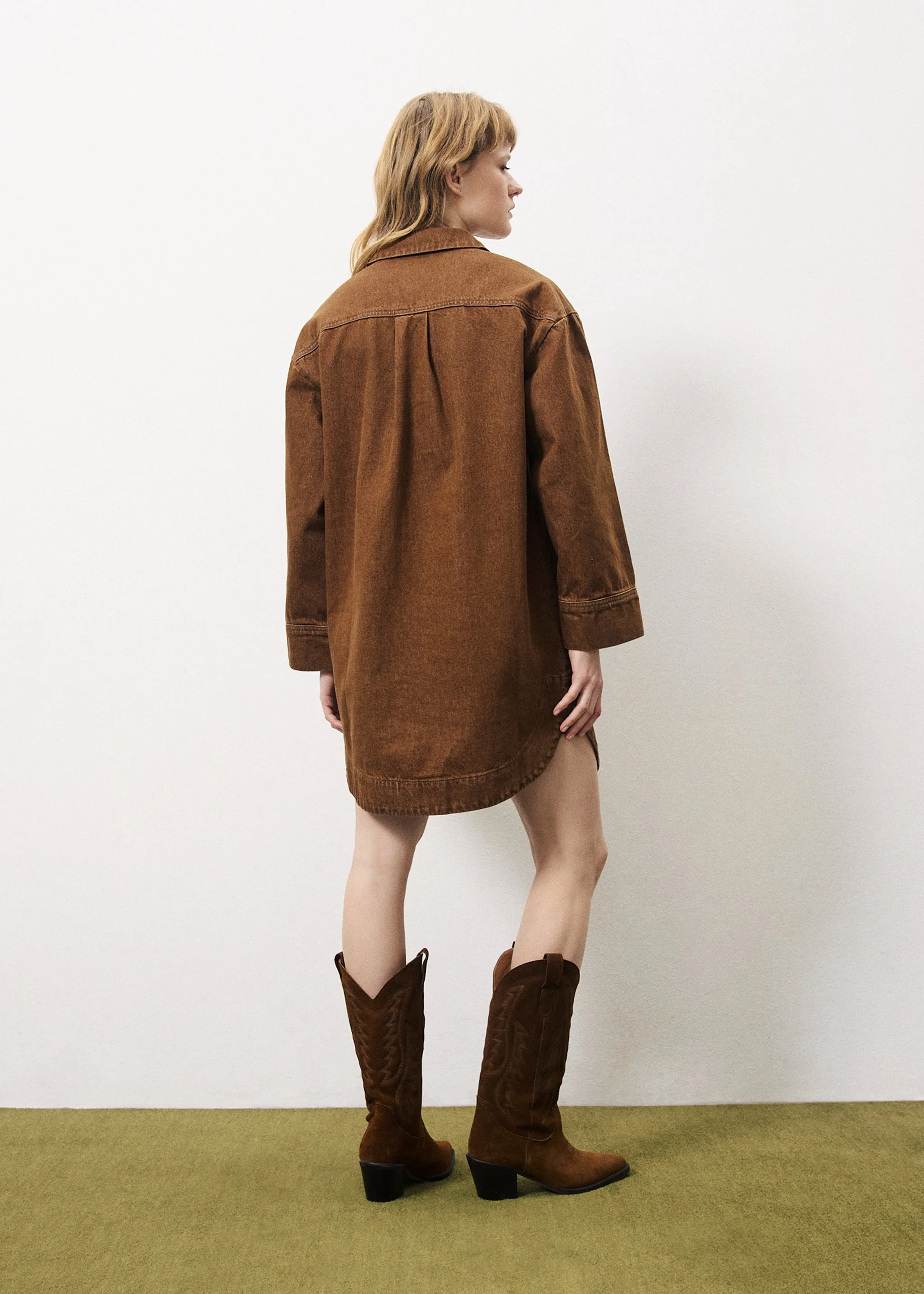 Robe DOMITILLE Camel sold by FRNCH product image thumbnail 3