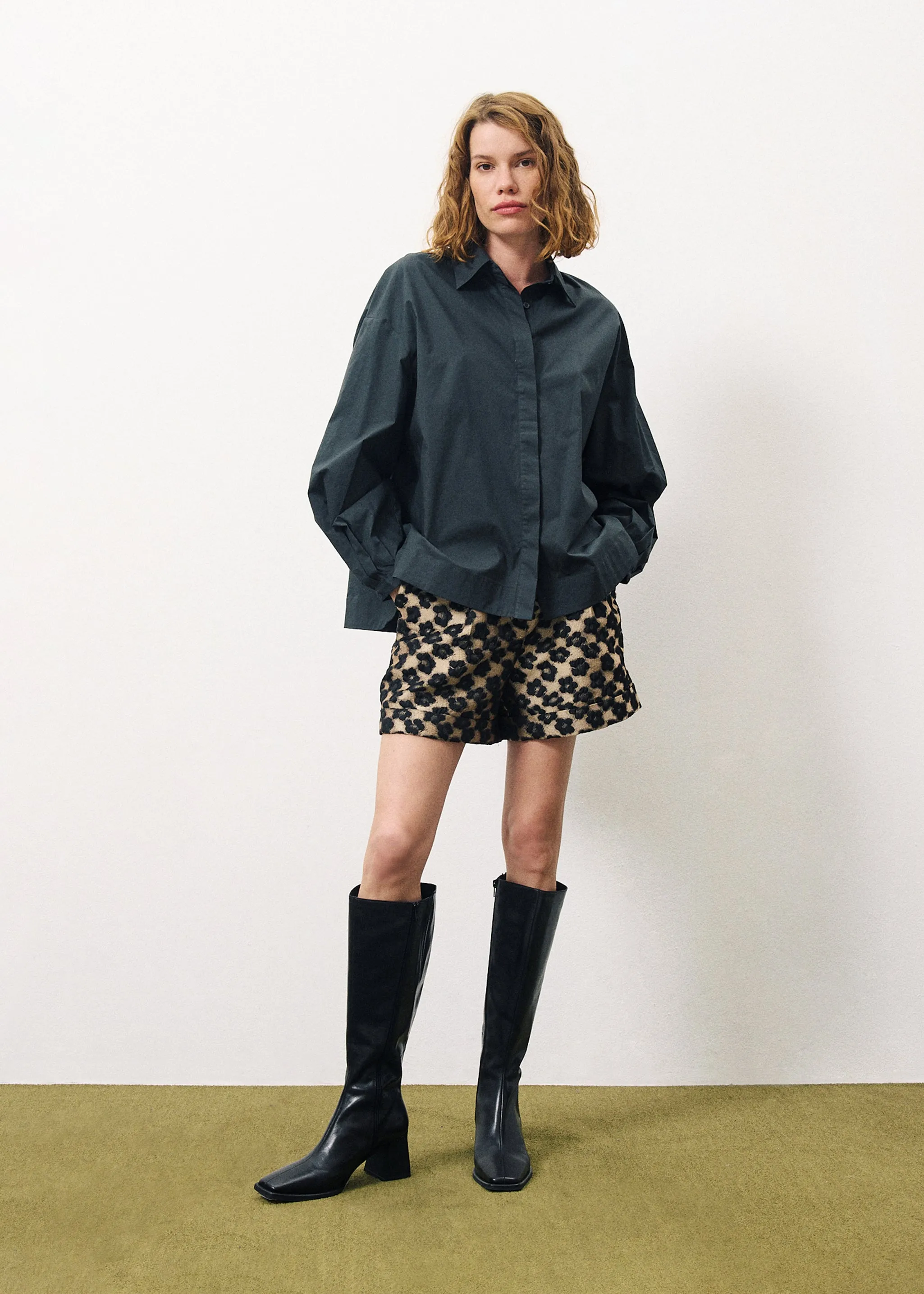 Chemise CHARLOTTE Kaki sold by FRNCH product image thumbnail 2