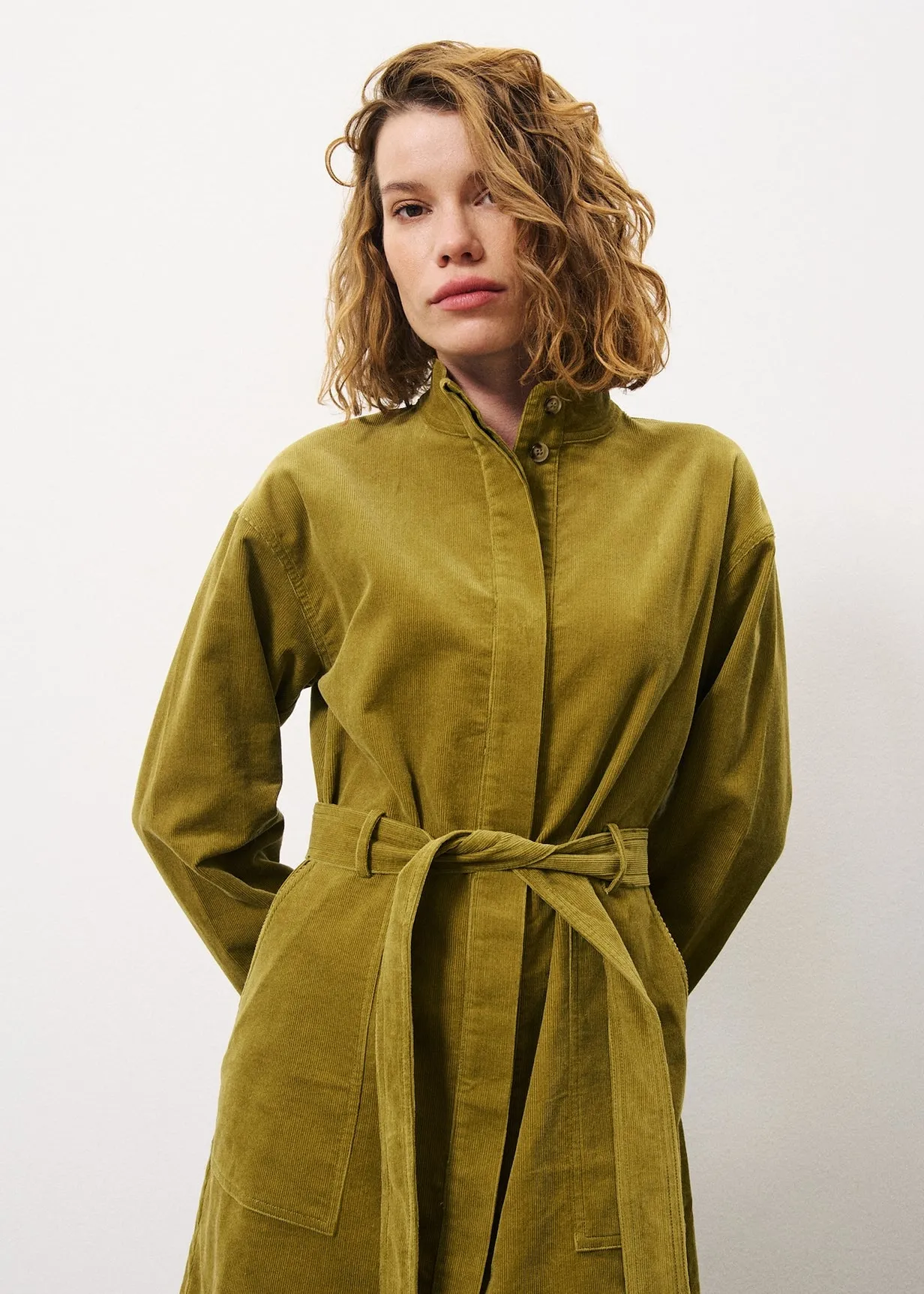 Robe CLOELIA Olive sold by FRNCH product image thumbnail 4