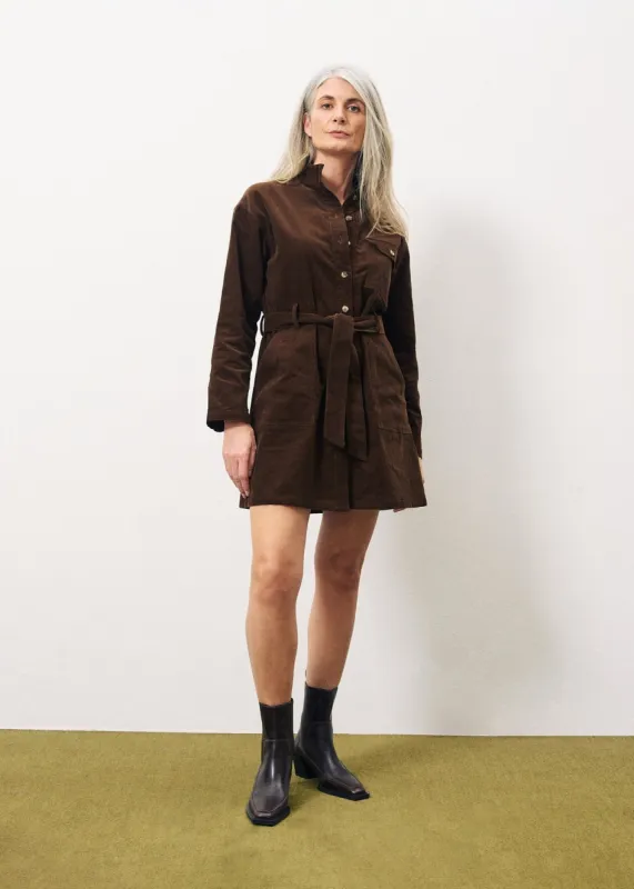 Robe CLOELIA Marron glace sold by FRNCH